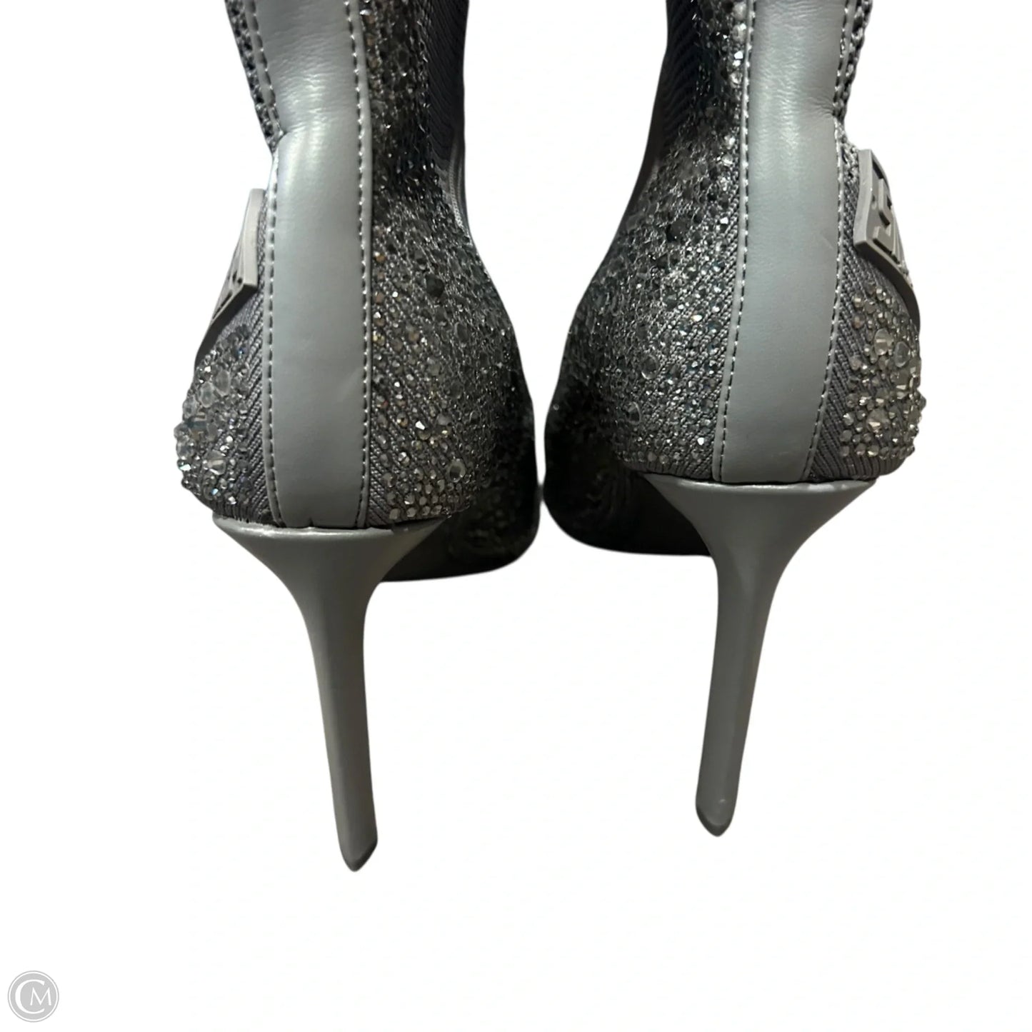 Boots Ankle Heels By Steve Madden In Grey, Size: 10