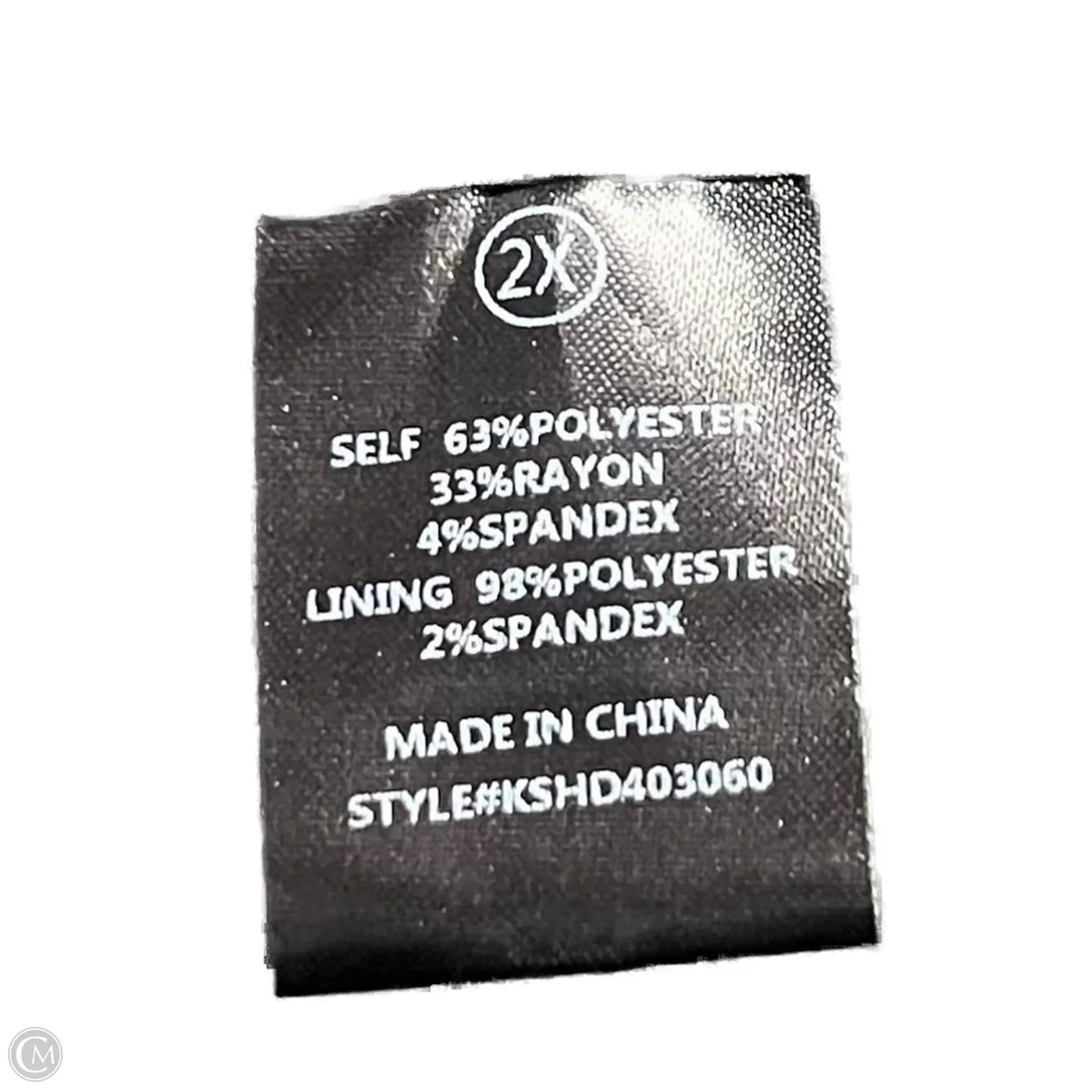 Dress Casual Short By Fashion Nova In Grey & White, Size: 2x