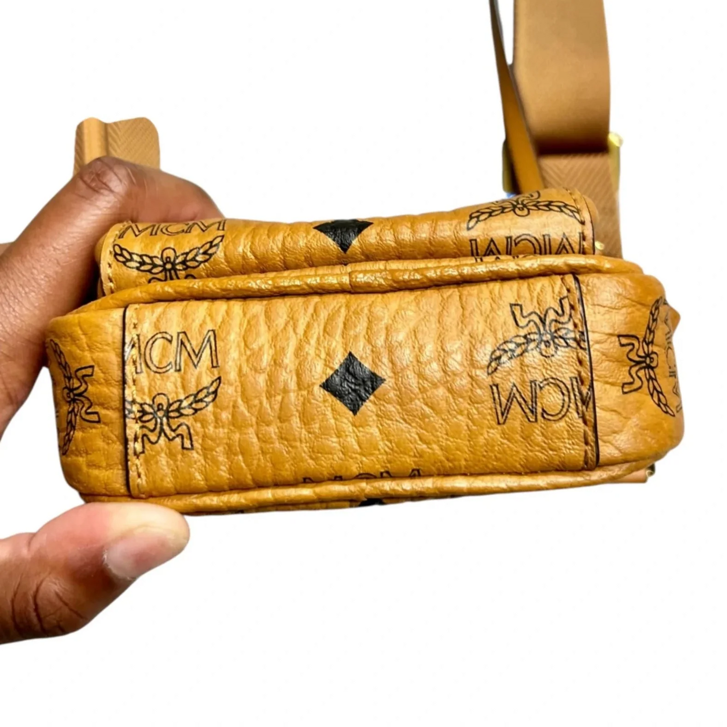 Crossbody Luxury Designer By Mcm, Size: Small