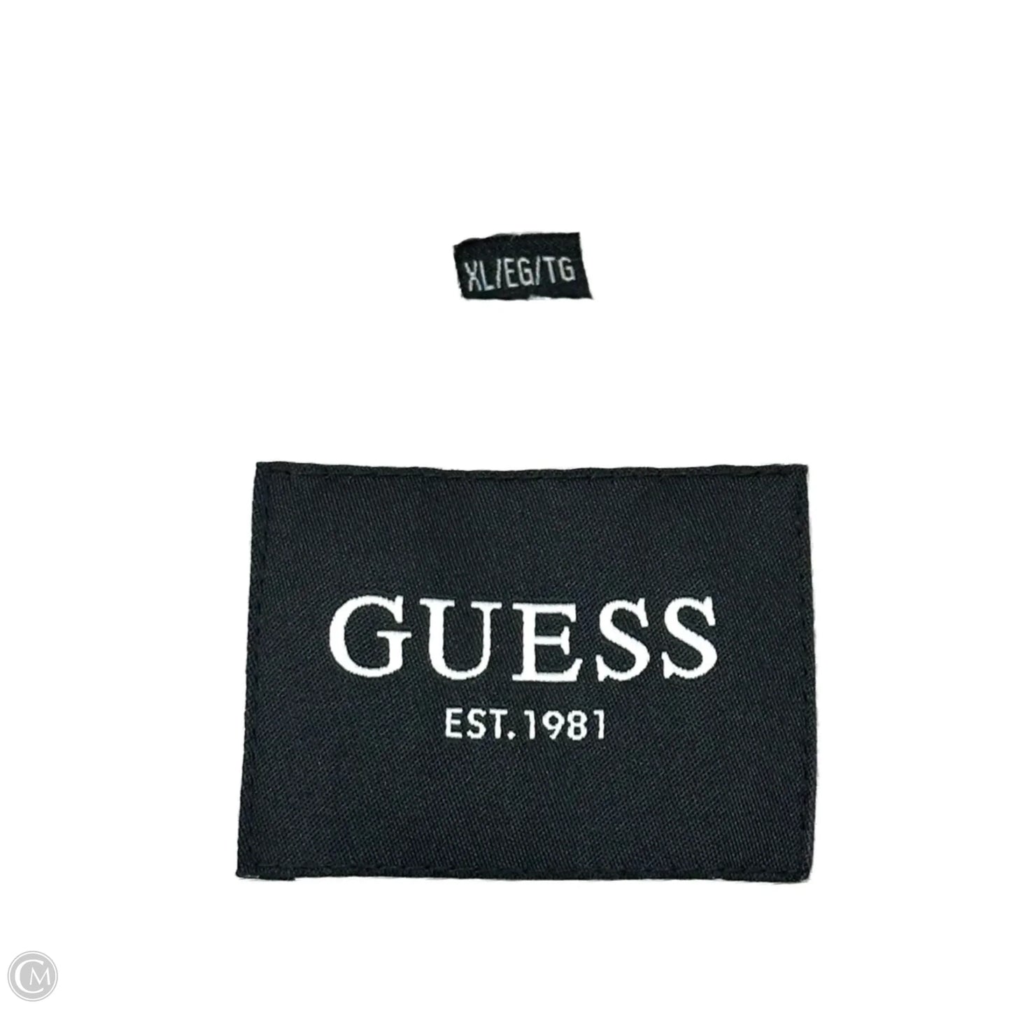 Coat Parka By Guess In Cream, Size: Xl