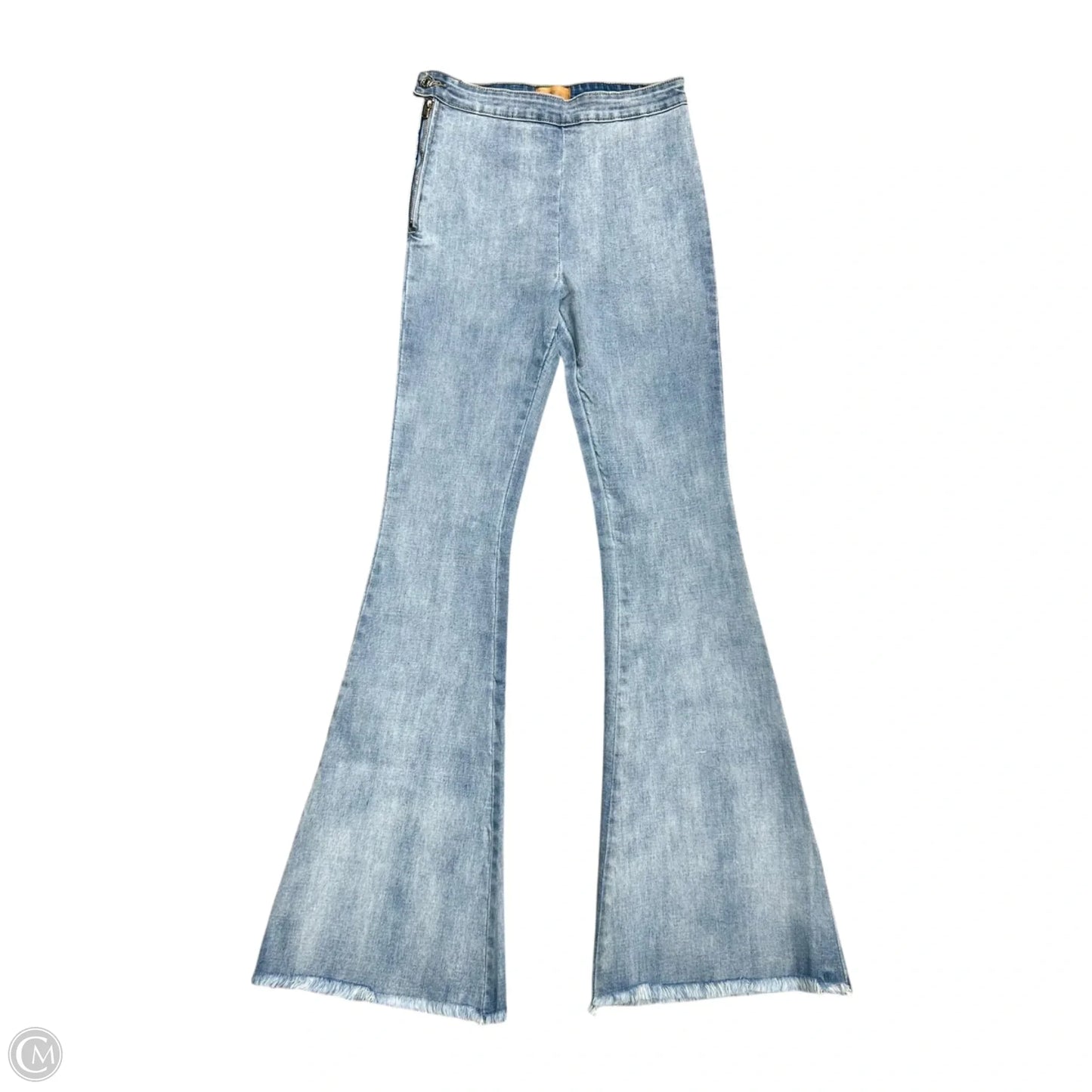 Jeans Flared By Pol In Blue Denim, Size: 4