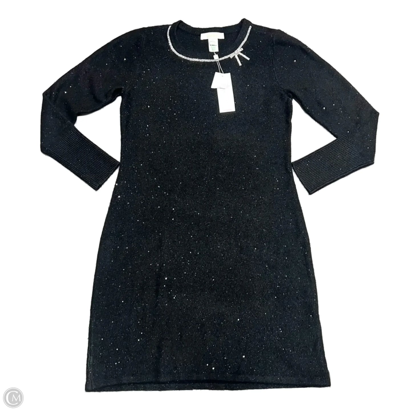 Dress Designer By Lilly Pulitzer In Black & Silver, Size: M