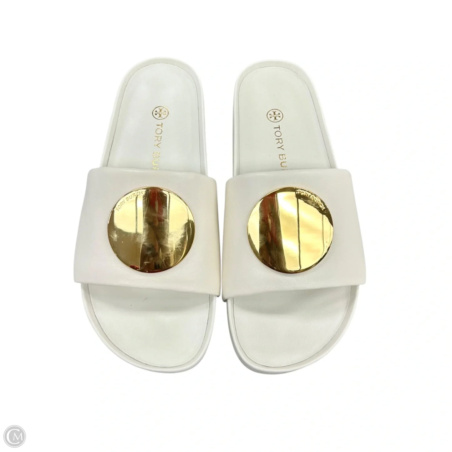 Sandals Designer By Tory Burch In Cream, Size: 6.5