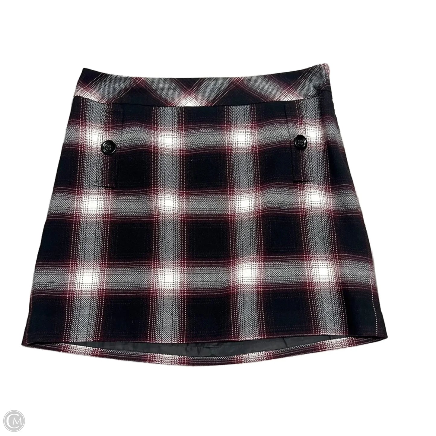 Skirt Mini & Short By Loft In Black & Red, Size: 8