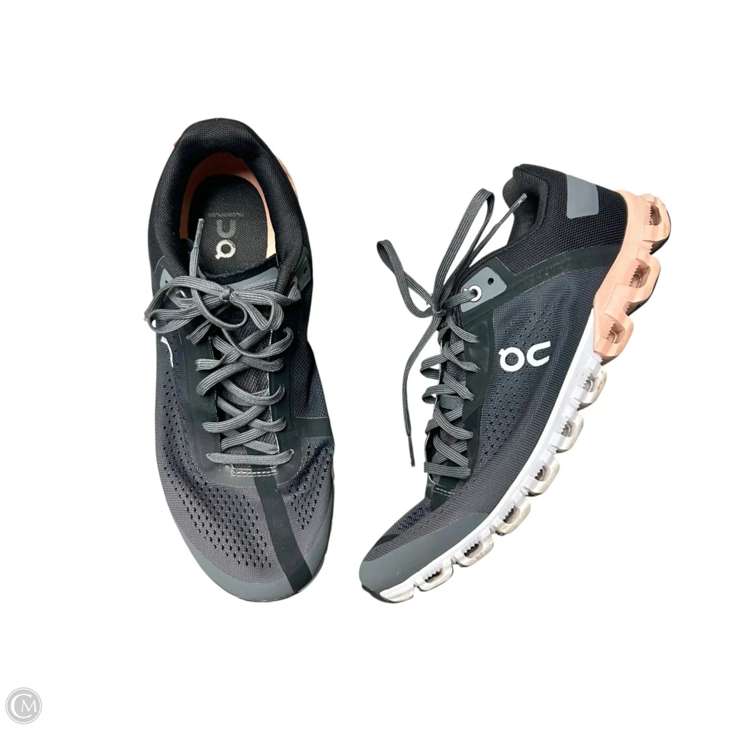 Shoes Athletic By On Cloud In Black & Grey, Size: 8.5