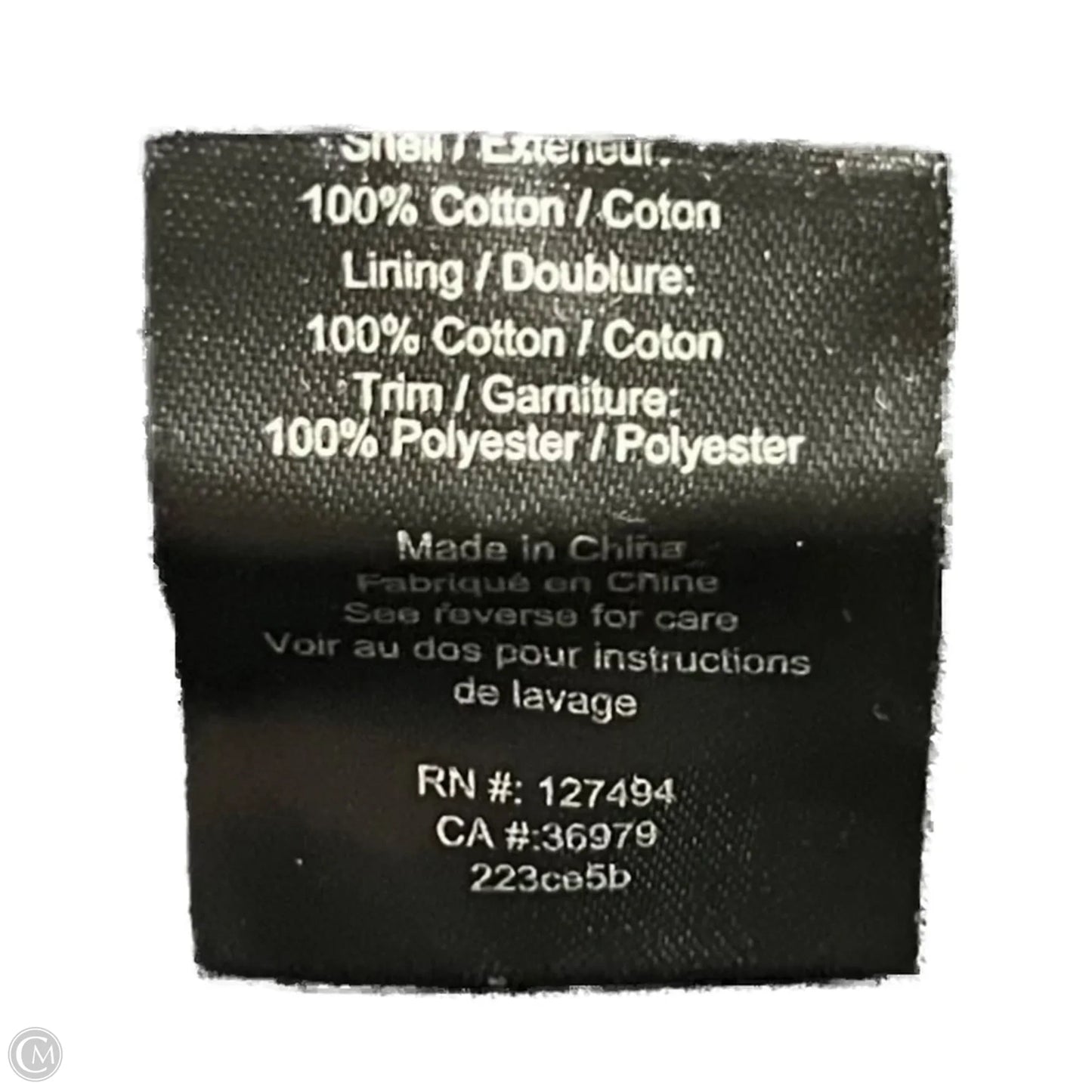 Dress Casual Short By Heartloom In Black, Size: L