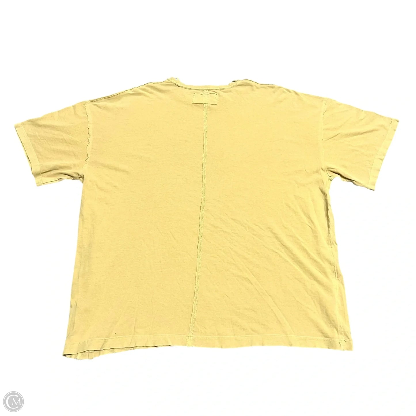 Top Short Sleeve By We The Free In Yellow, Size: L