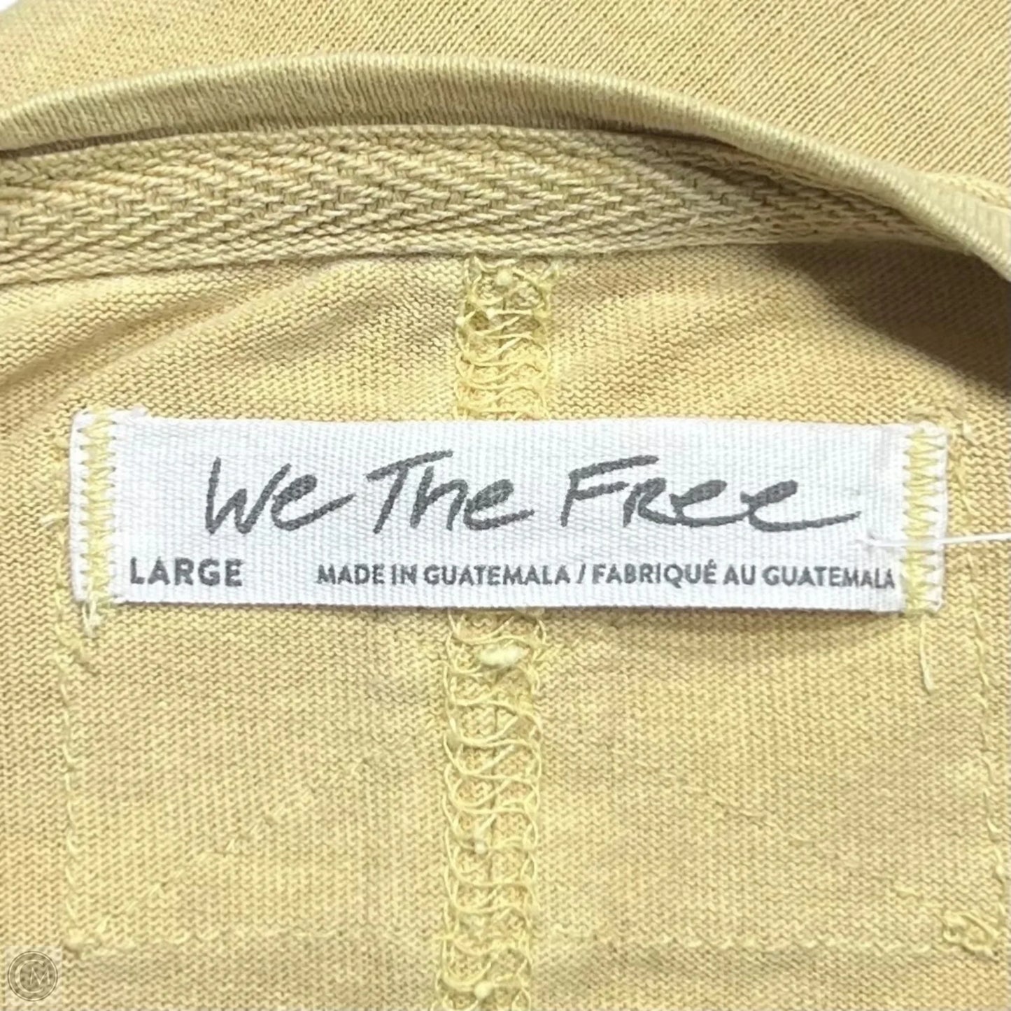 Top Short Sleeve By We The Free In Yellow, Size: L
