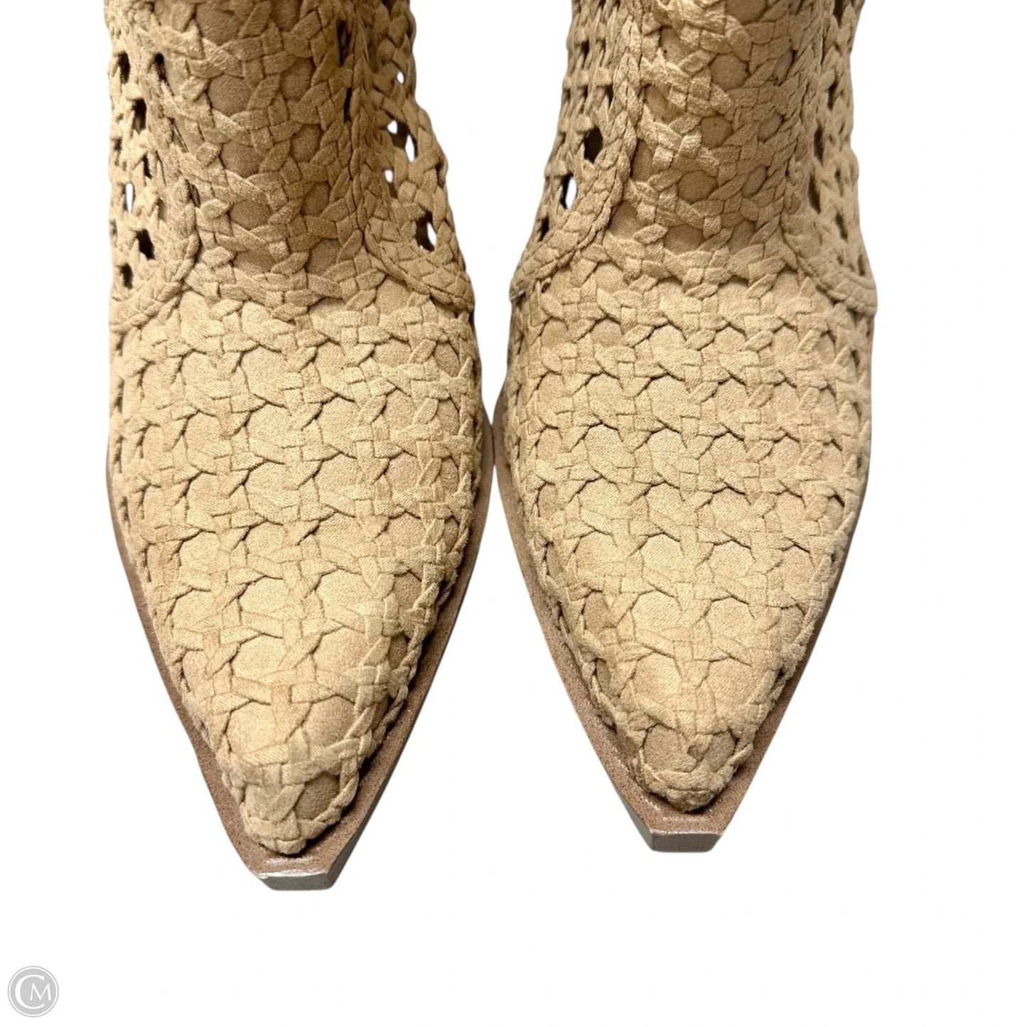 Boots Ankle Heels By Jessica Simpson In Tan, Size: 10