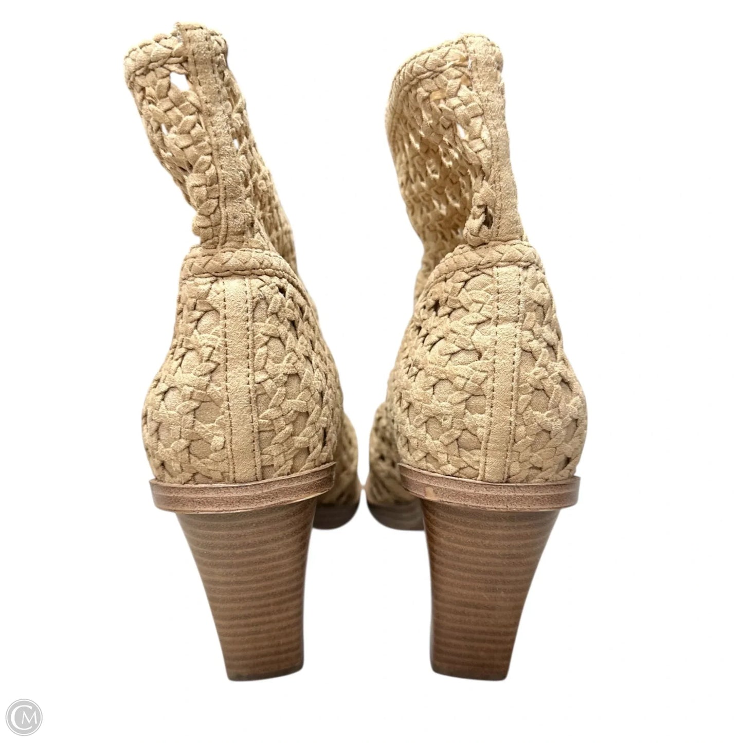 Boots Ankle Heels By Jessica Simpson In Tan, Size: 10