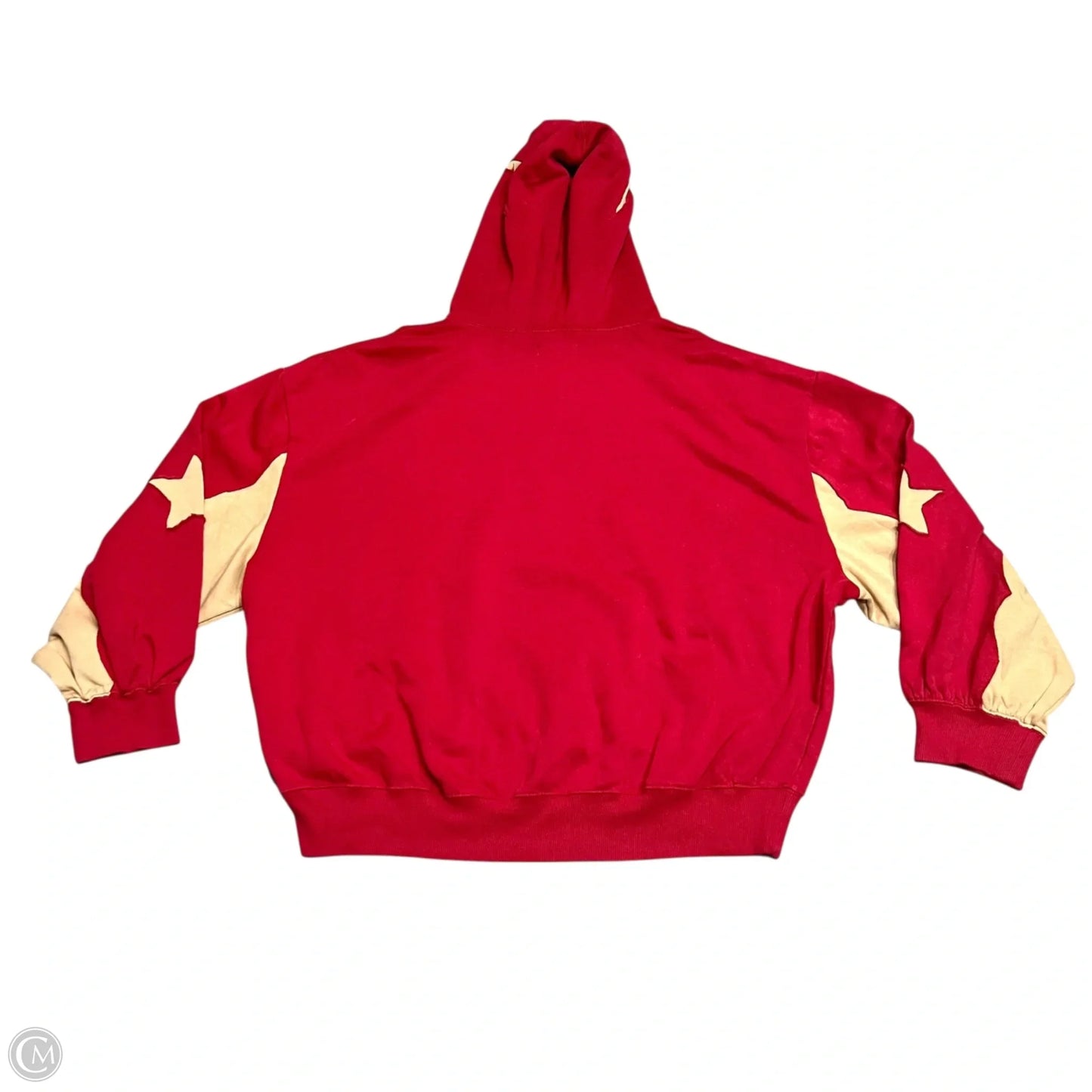 Sweatshirt Hoodie By Bdg In Red & Tan, Size: M
