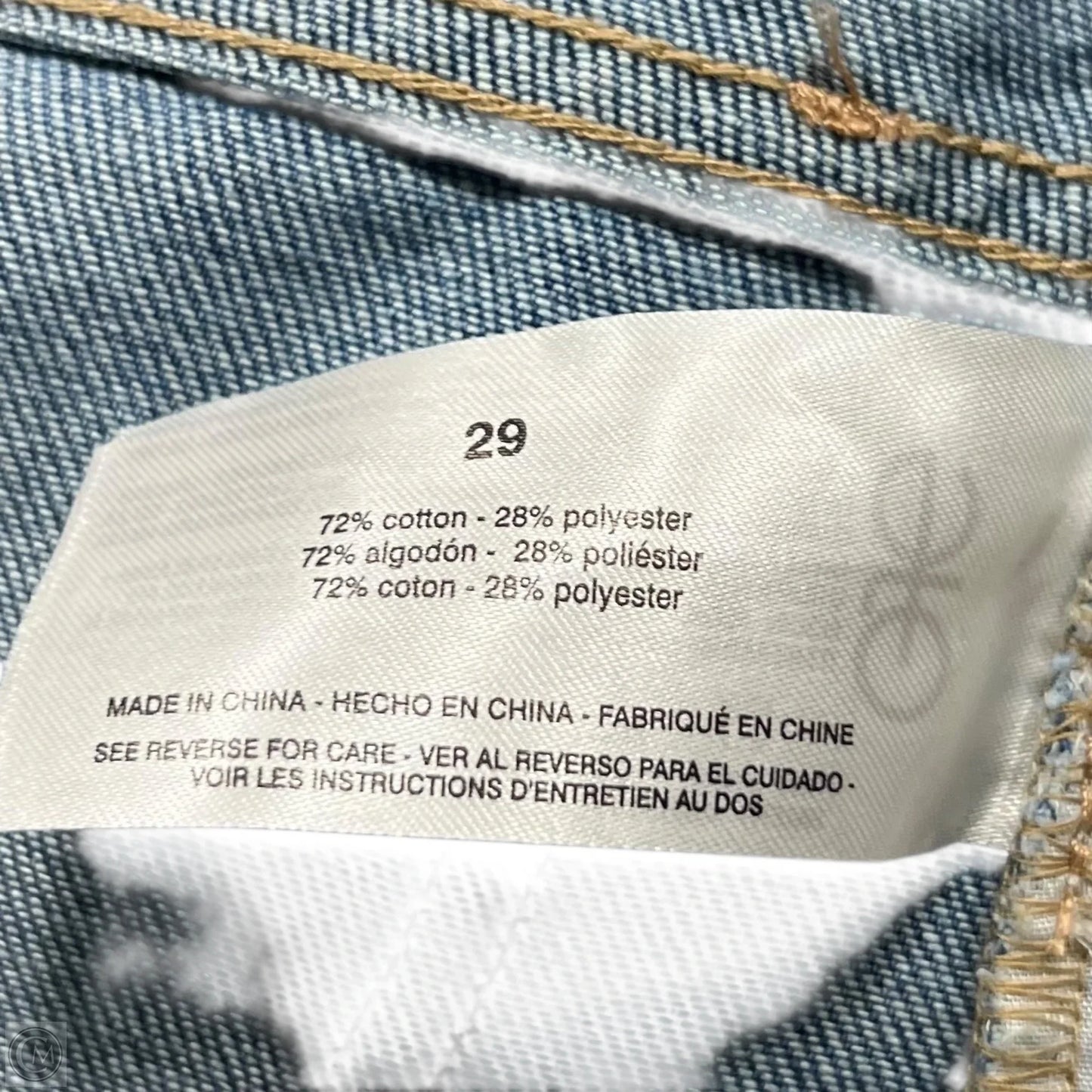 Jeans Straight By Sam Edelman In Blue Denim, Size: 8