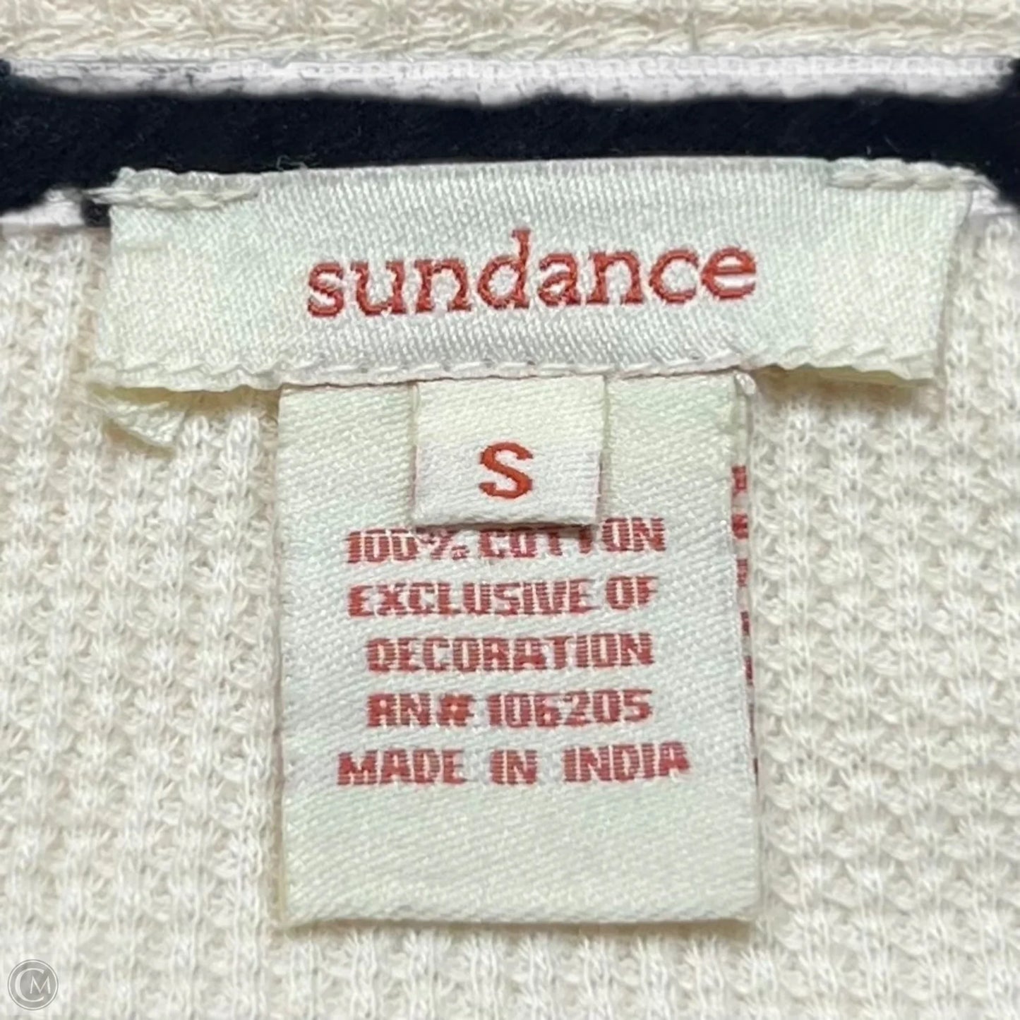 Top Long Sleeve By Sundance In Blue & Cream, Size: S