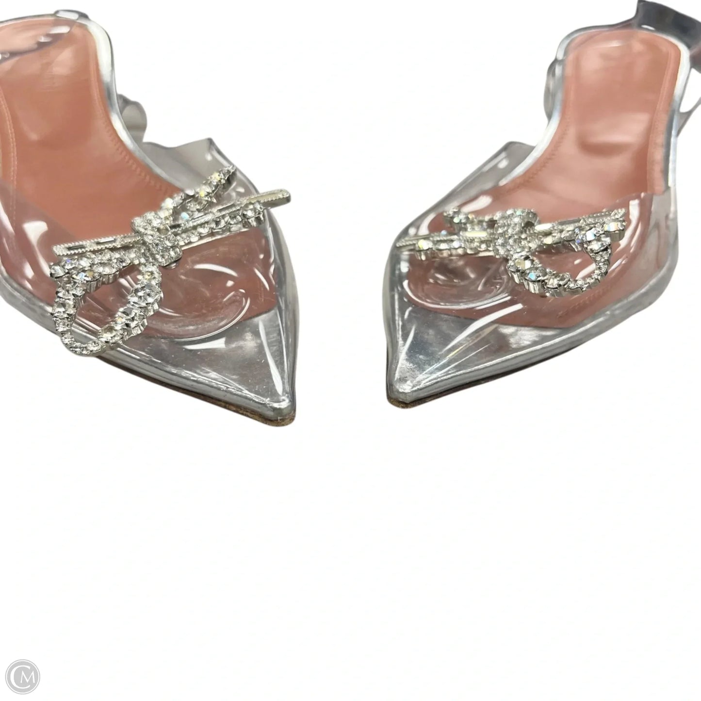 Shoes Heels Block By Amina Muaddi In Clear, Size: 8.5