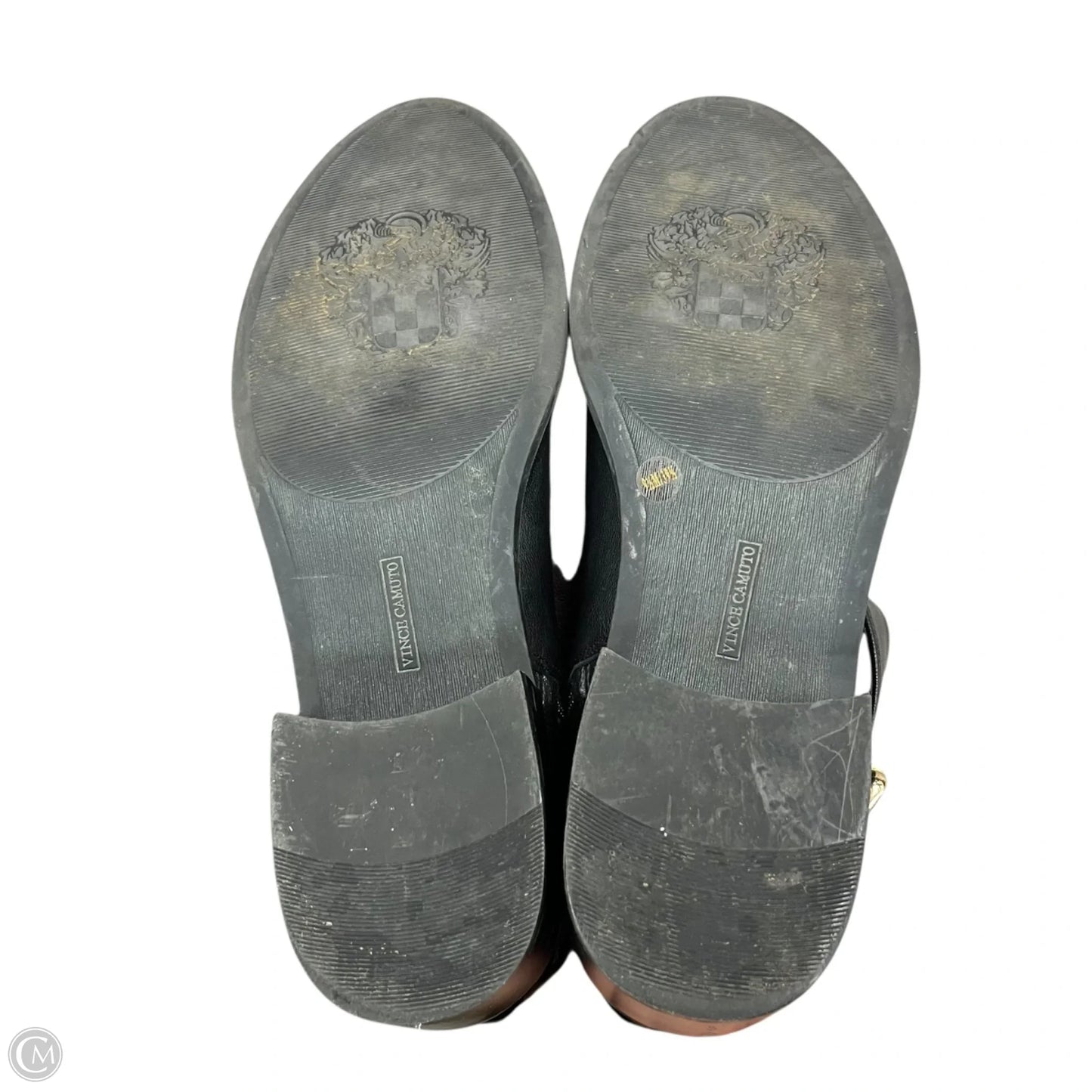 Boots Knee Heels By Vince Camuto In Black & Brown, Size: 9.5