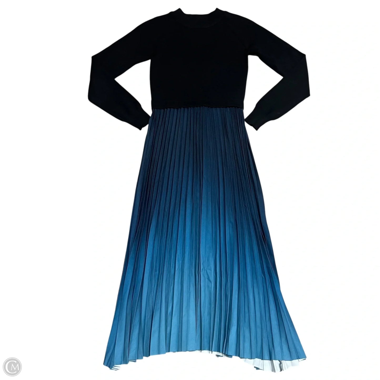 Dress Casual Maxi By Nanette By Nanette Lepore In Black & Blue, Size: S