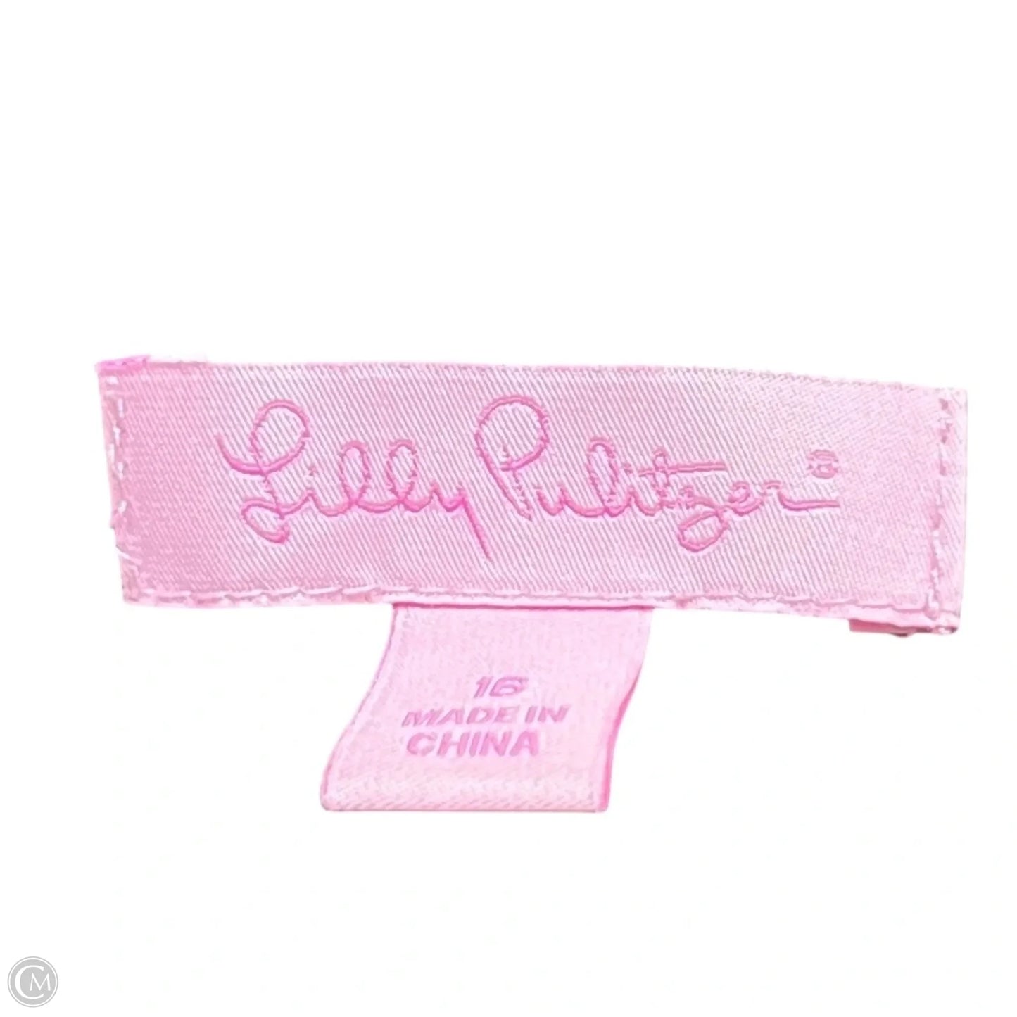 Dress Designer By Lilly Pulitzer In Black & Gold, Size: Xl