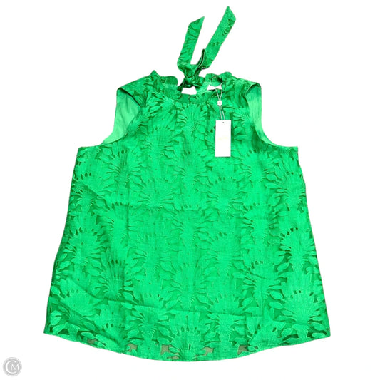 Top Sleeveless Designer By Lilly Pulitzer In Green, Size: Xl