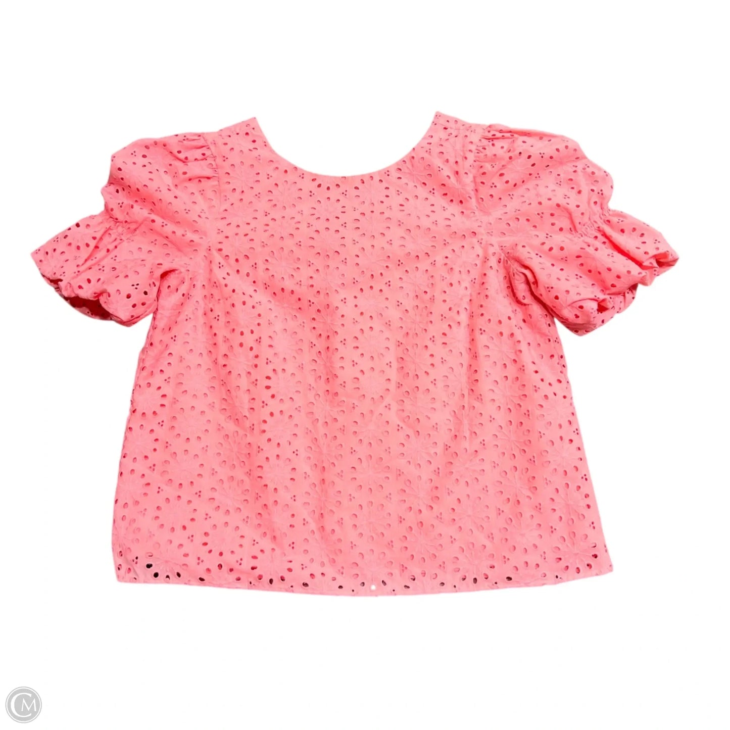 Top Short Sleeve Designer By Lilly Pulitzer In Coral, Size: S