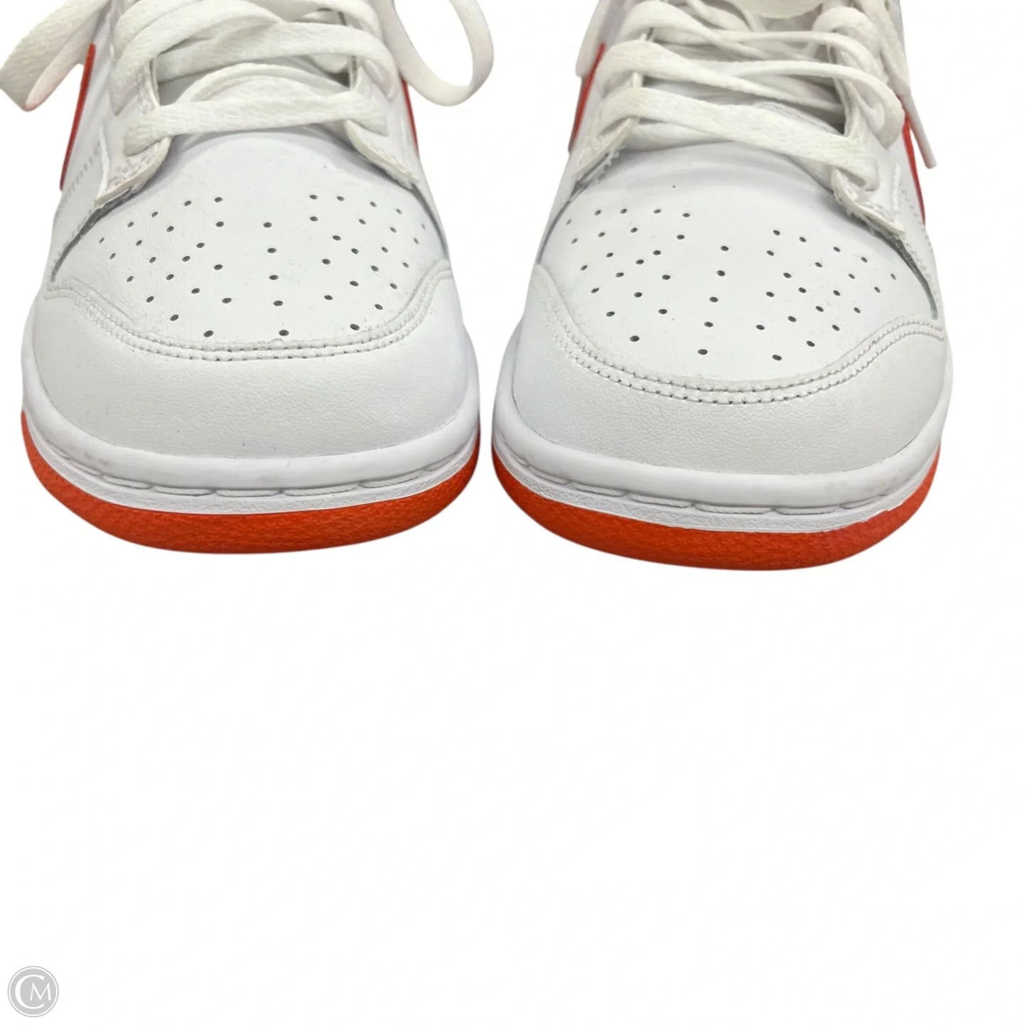 Shoes Sneakers By Nike In Orange & White, Size: 7.5