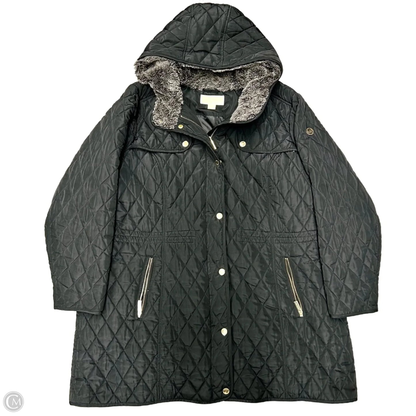 Coat Puffer & Quilted By Michael By Michael Kors In Black, Size: 2x