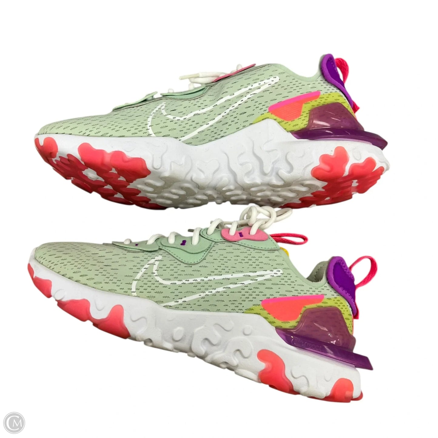 Shoes Sneakers By Nike In Green & Purple, Size: 8.5