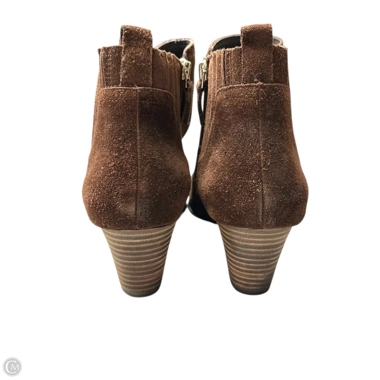 Boots Ankle Heels By Franco Sarto In Brown, Size: 13