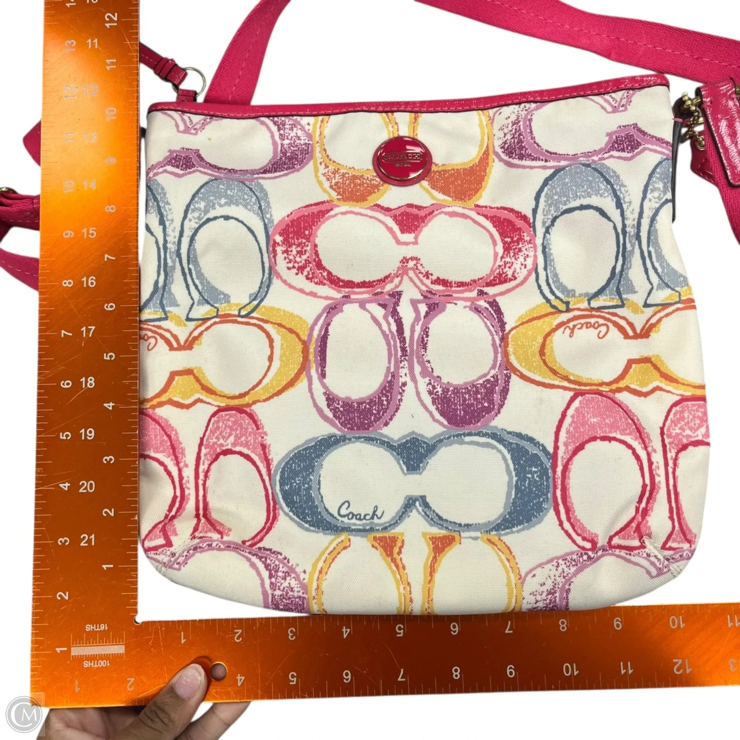 Crossbody Designer By Coach, Size: Medium