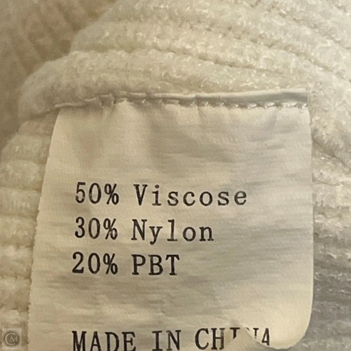 Sweatshirt Hoodie In Cream, Size: S