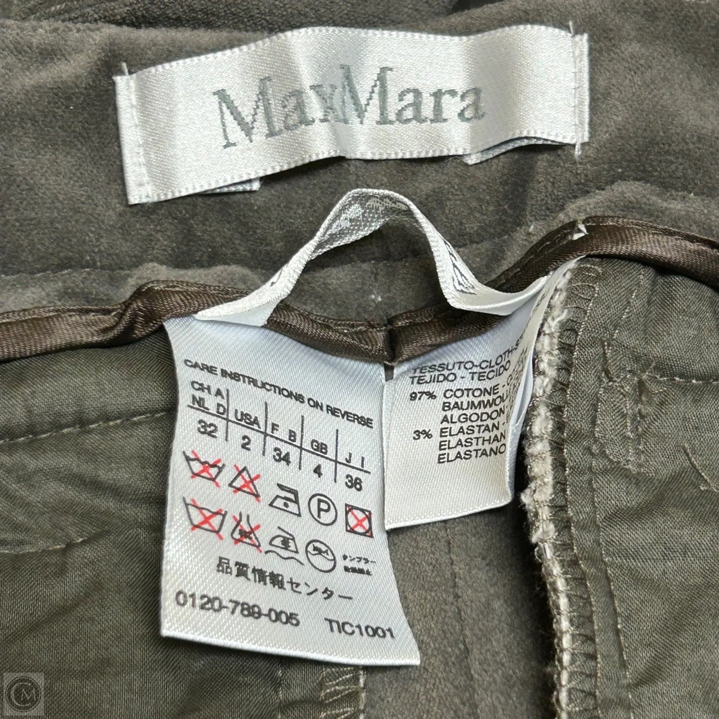 Pants Designer By Max Mara In Taupe, Size: 2