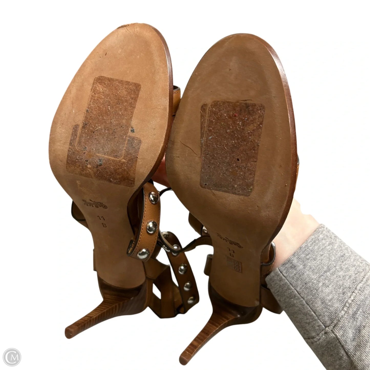 Sandals Designer By Coach In Brown, Size: 11