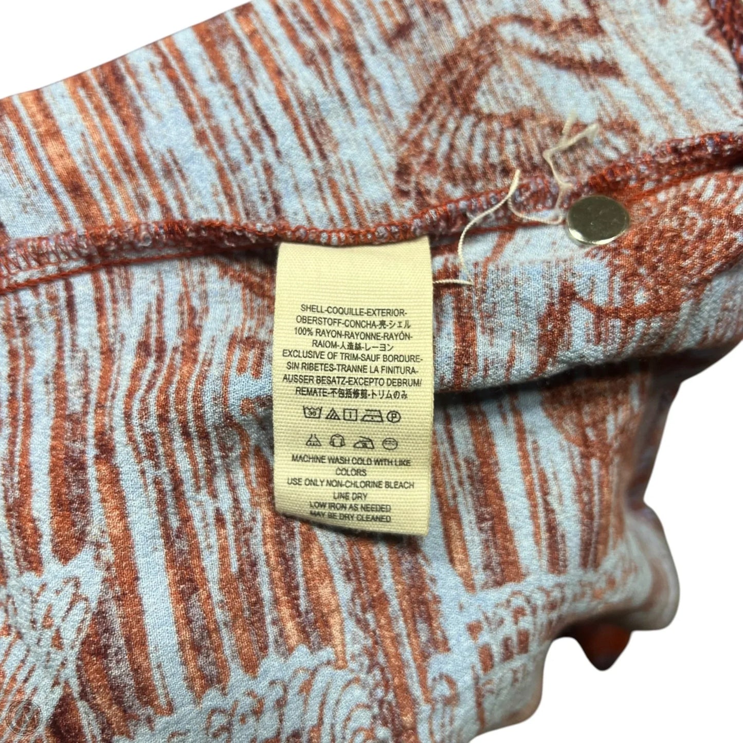 Top Long Sleeve By Free People In Blue & Orange, Size: Xs