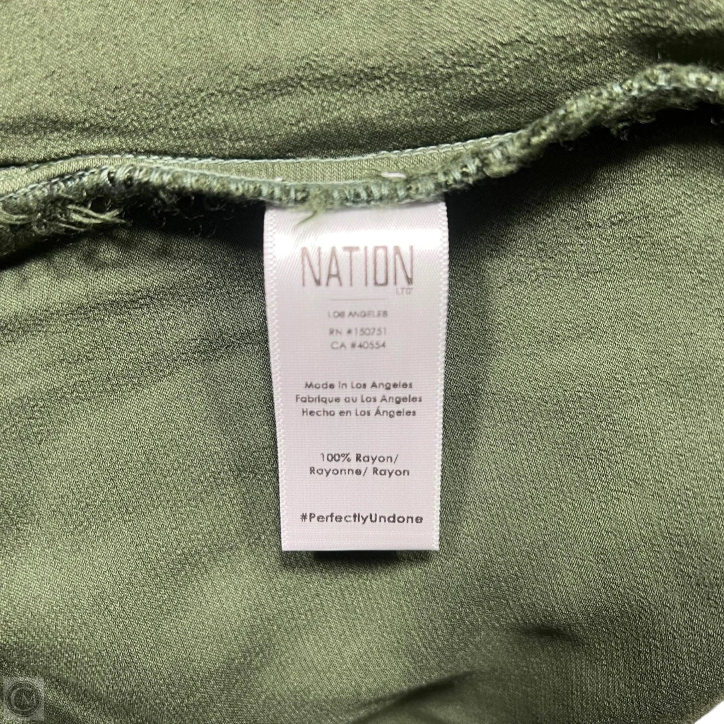 Pants Set 2pc By Nation Ltd In Green, Size: Xs