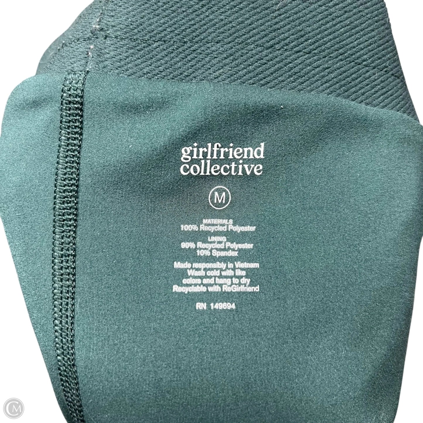 Athletic Shorts By Girlfriend Collective In Green, Size: 8