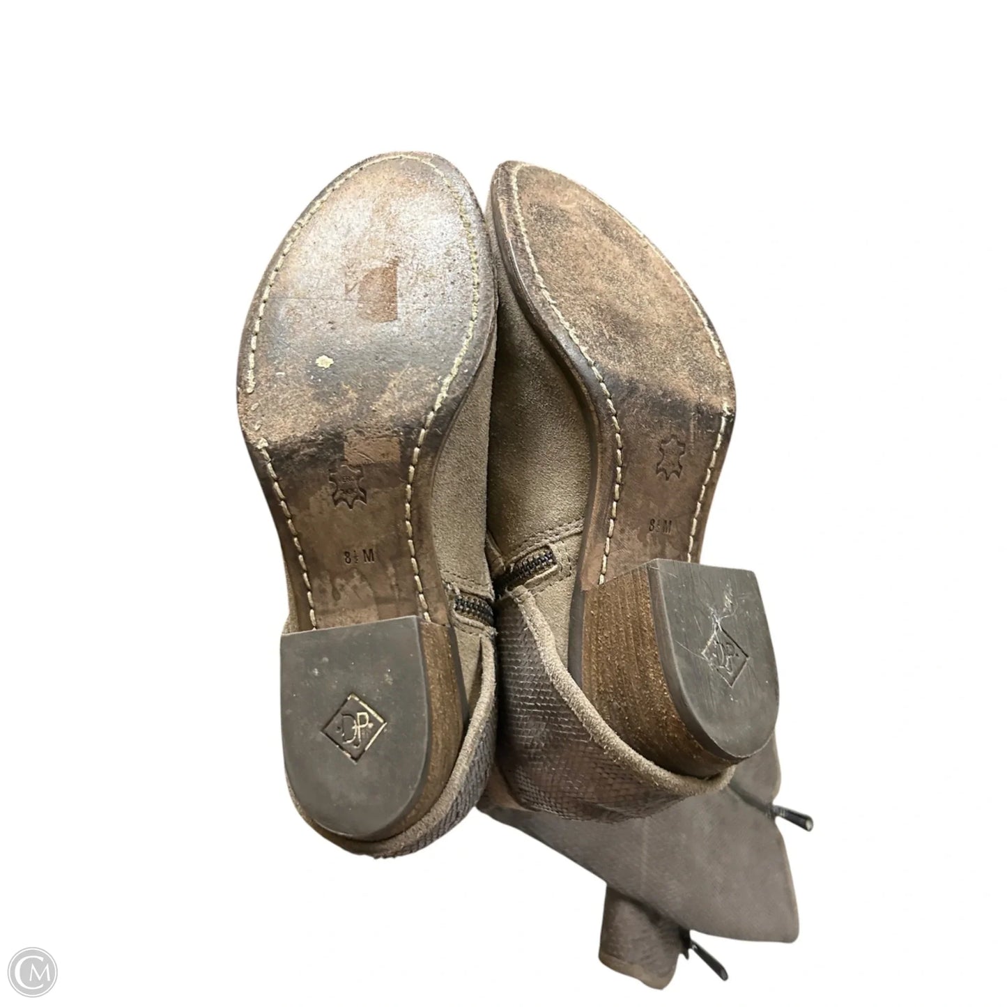 Boots Knee Heels By Donald Pliner In Taupe, Size: 8.5