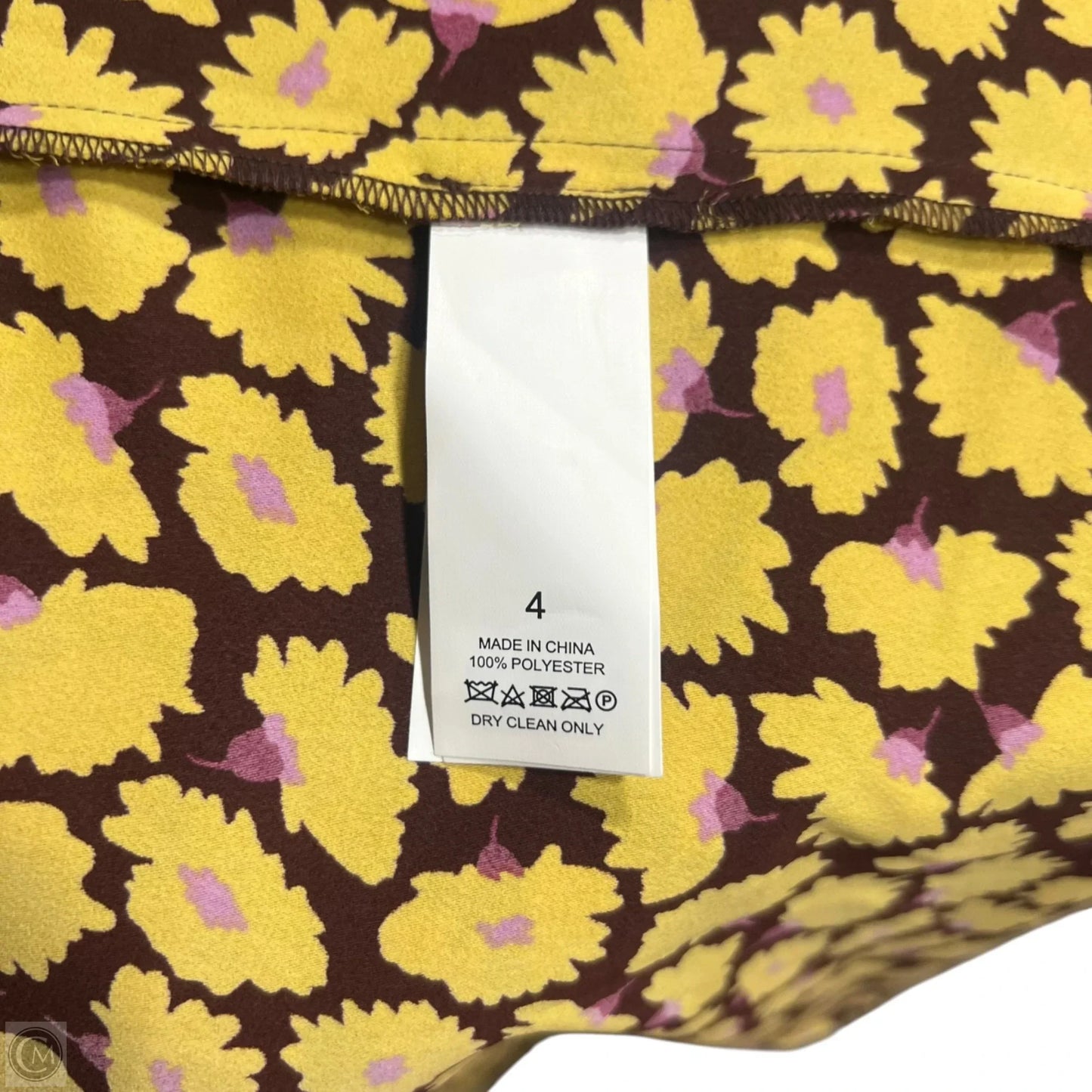 Dress Designer By Kate Spade In Purple & Yellow, Size: S