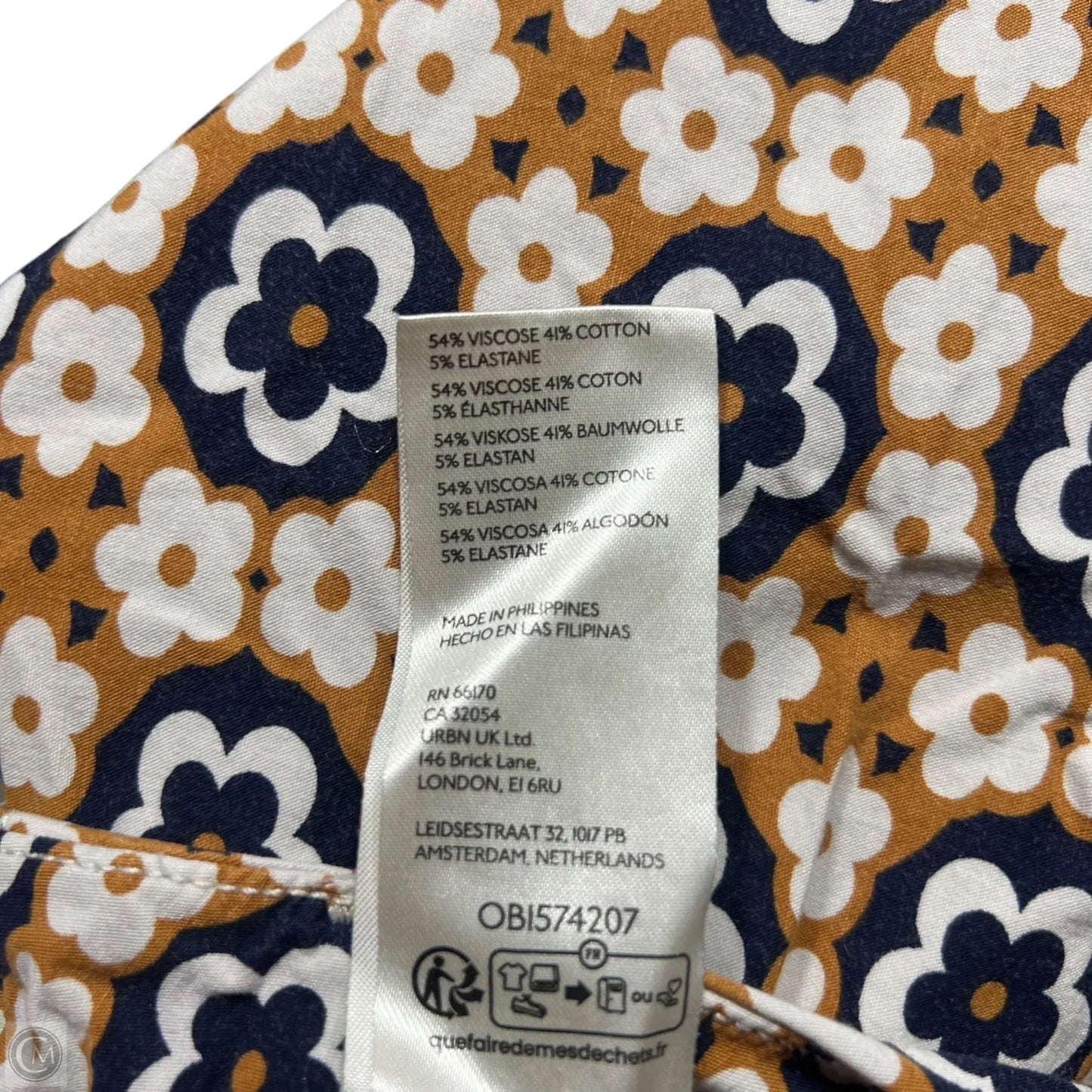 Pants Dress By Maeve In Blue & Tan, Size: 12