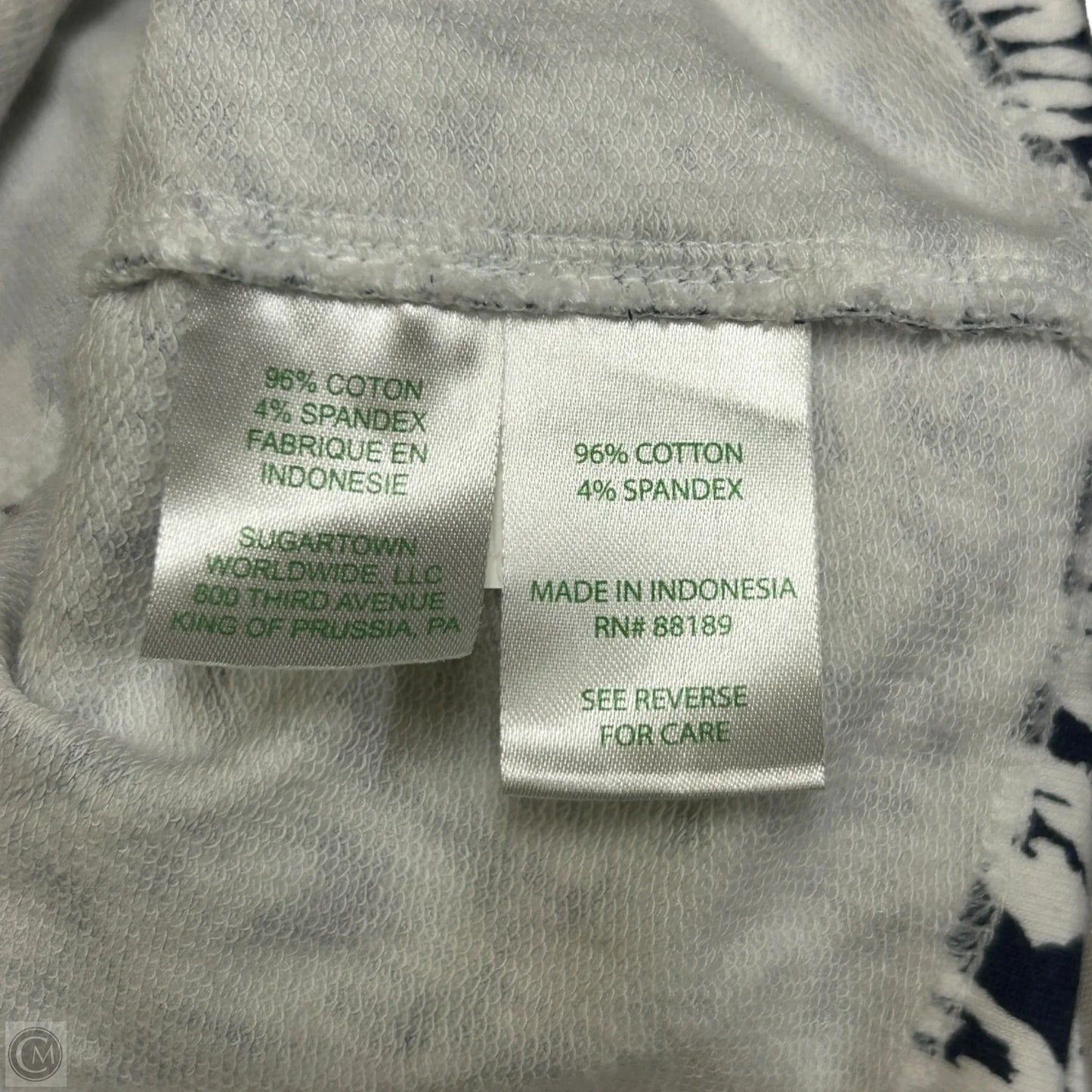 Sweatshirt Designer By Lilly Pulitzer In Blue & White, Size: S