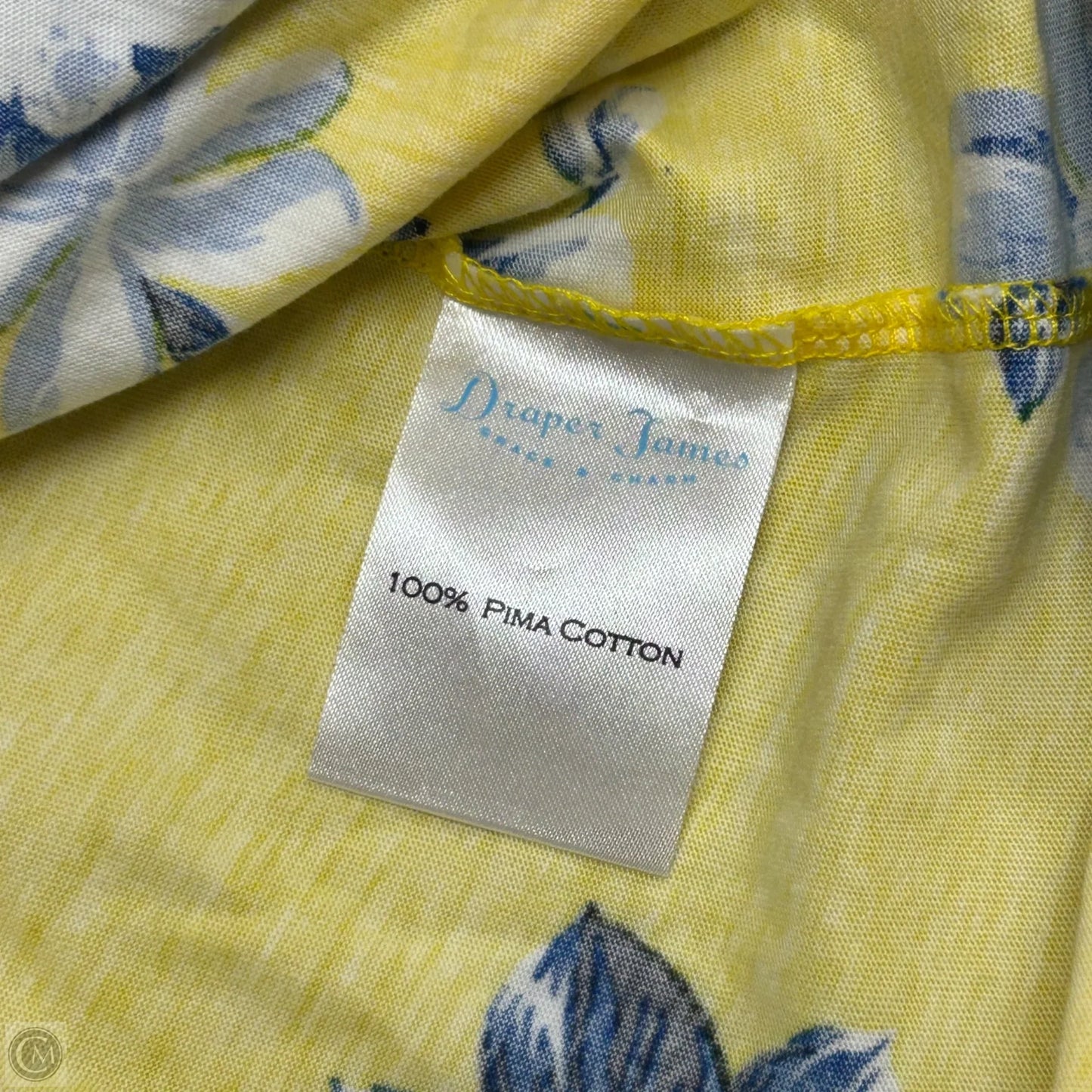 Dress Casual Short By Draper James In Blue & Yellow, Size: M