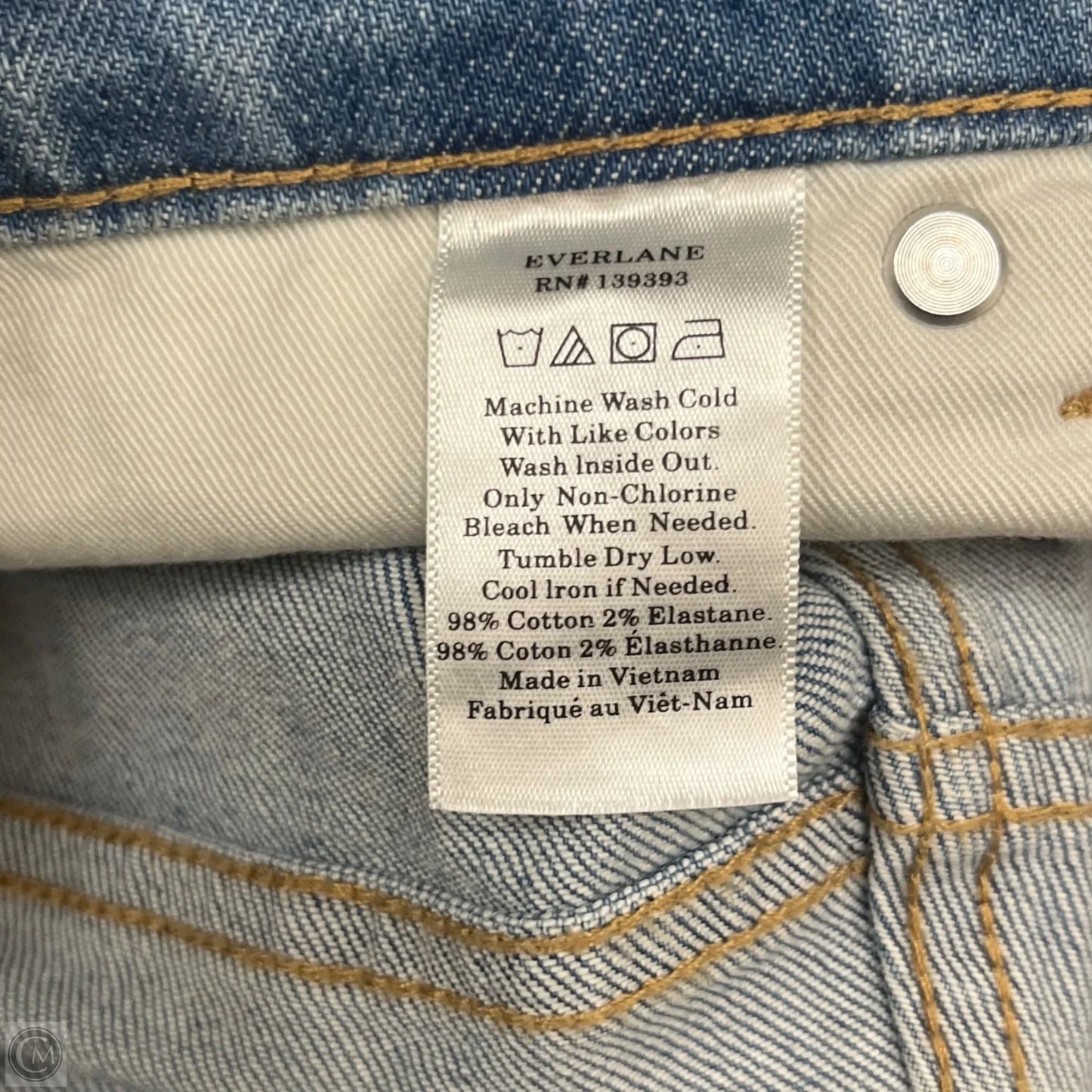 Jeans Skinny By Everlane In Blue Denim, Size: 14