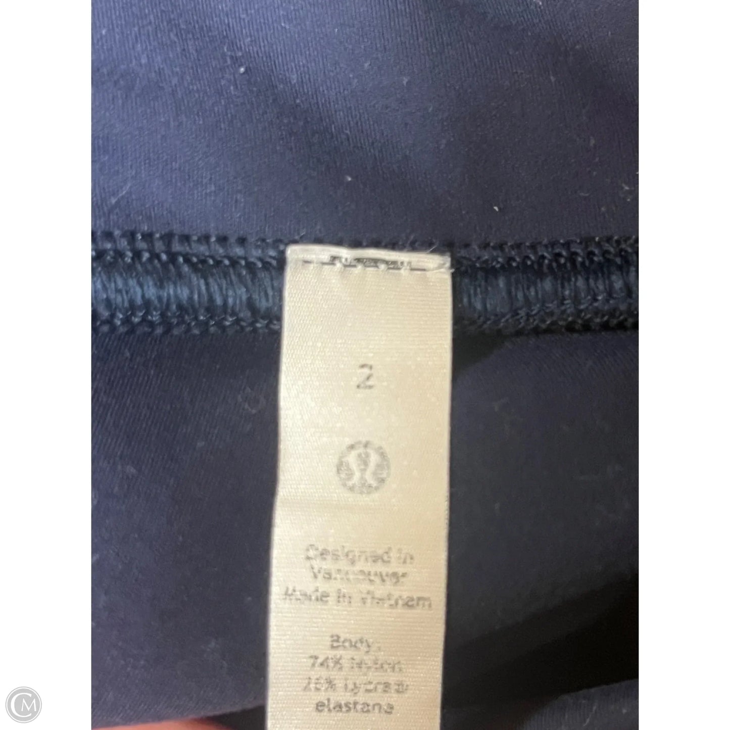 Athletic Leggings By Lululemon In Navy, Size: 2