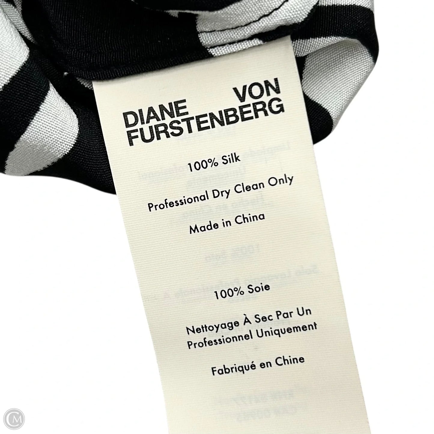 Blazer Designer By Diane Von Furstenberg In Black & White, Size: M