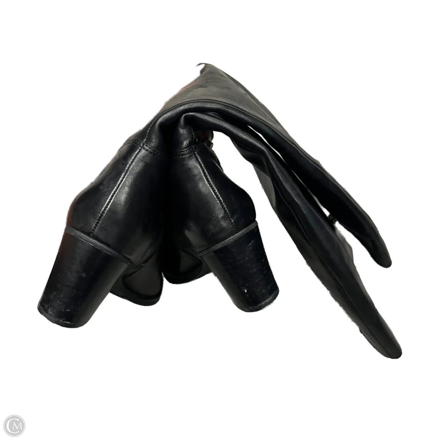 Boots Mid-calf Heels By Geox Shoes In Black, Size: 6.5