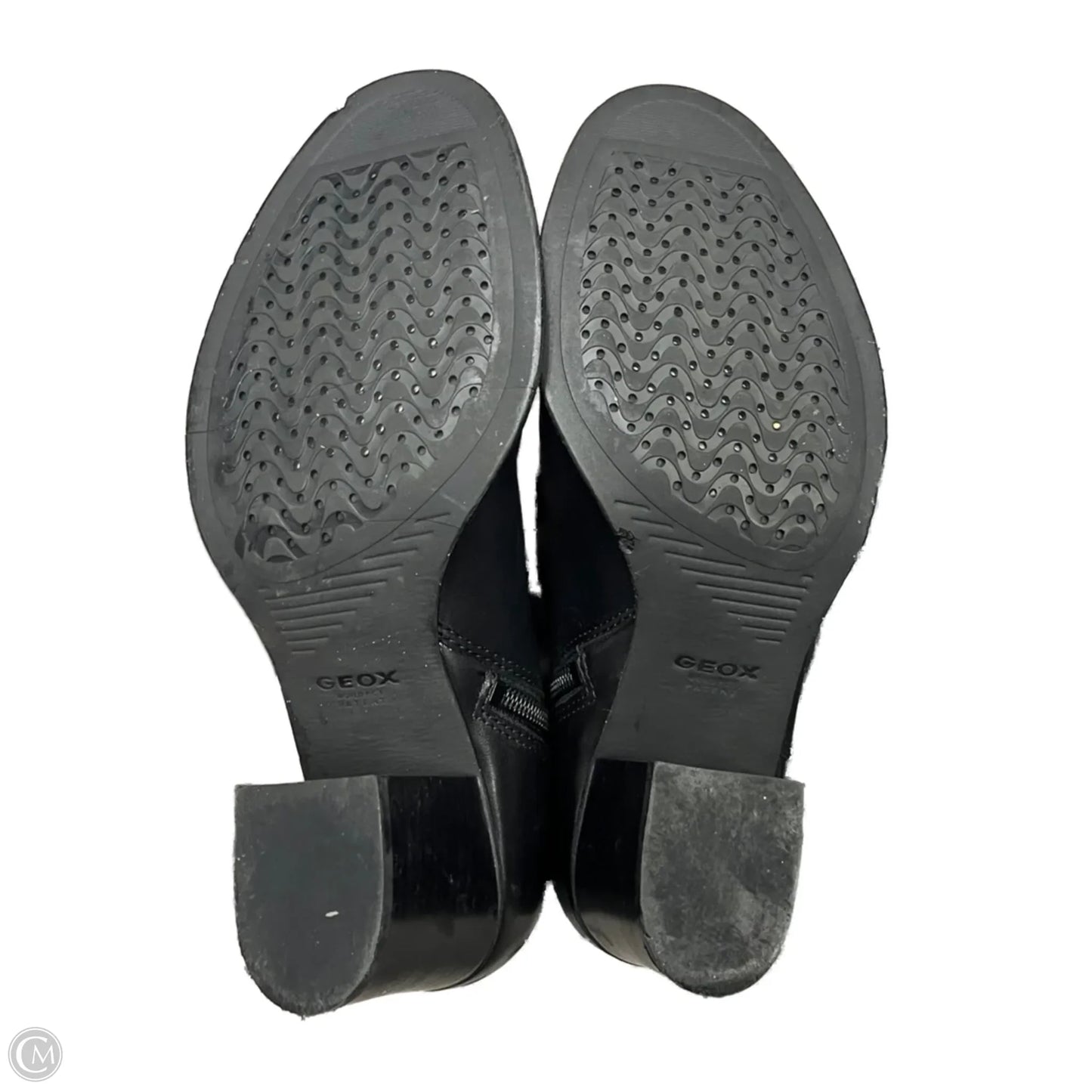Boots Mid-calf Heels By Geox Shoes In Black, Size: 6.5