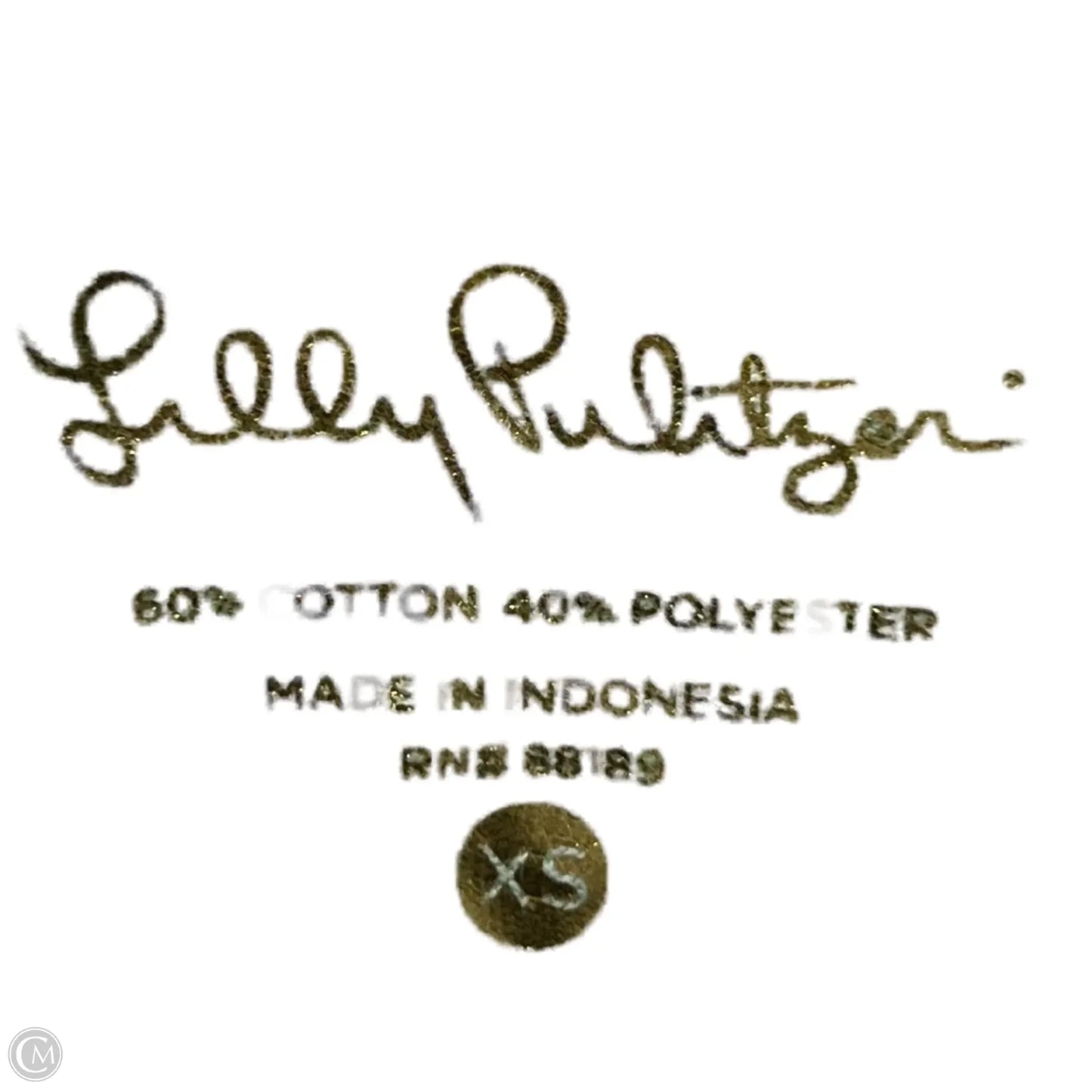 Top Short Sleeve Designer By Lilly Pulitzer In Green, Size: Xs