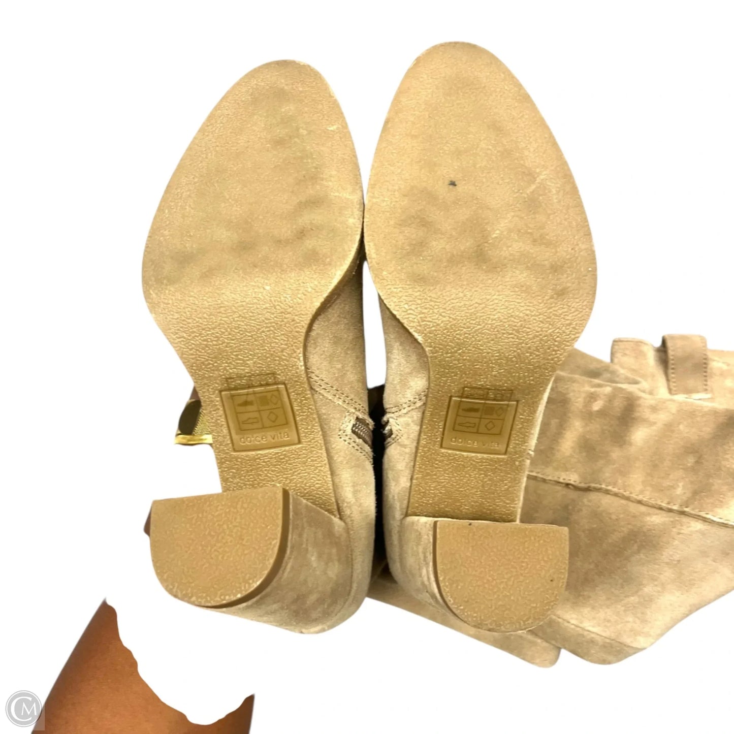 Boots Knee Heels By Dolce Vita In Tan, Size: 6.5