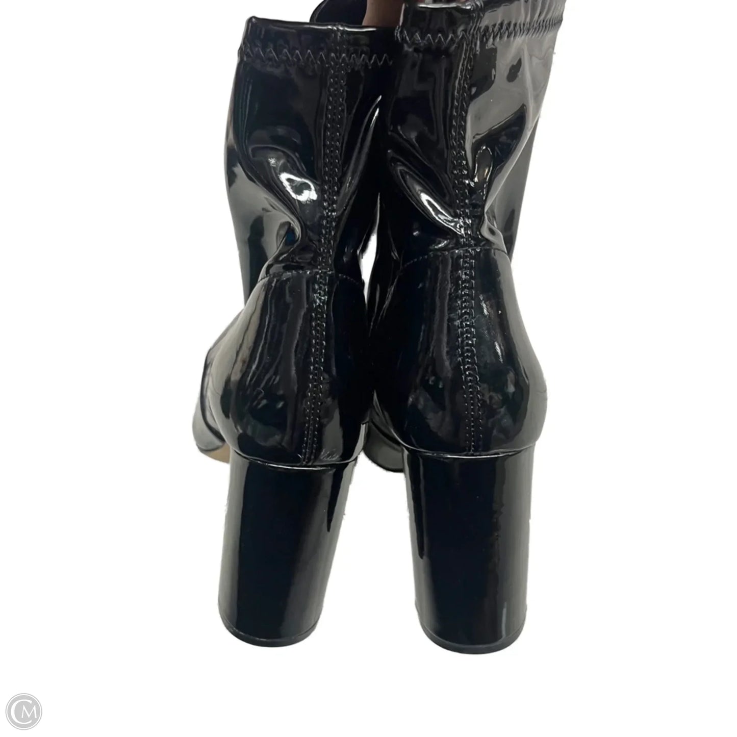 Boots Ankle Heels By Time And Tru In Black, Size: 10