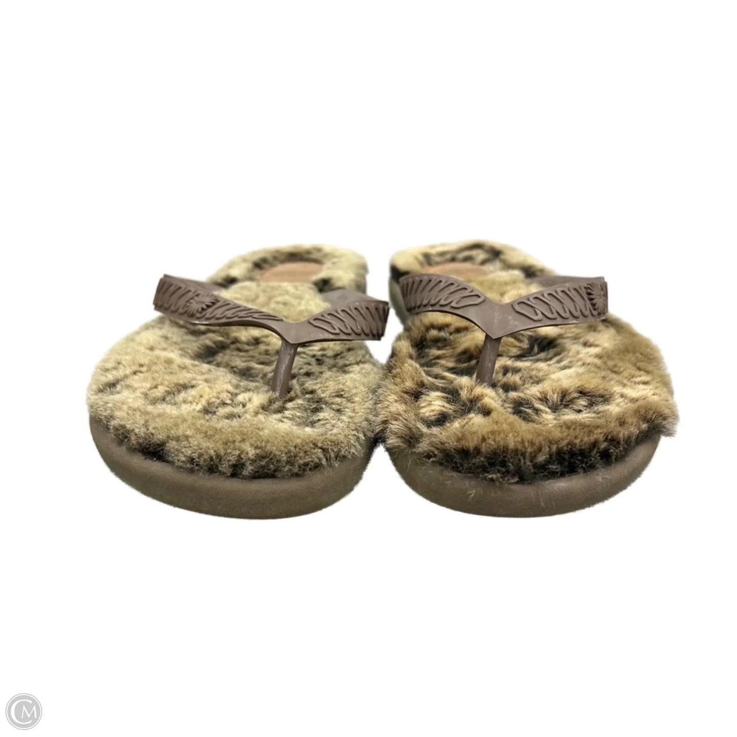 Sandals Designer By Ugg In Brown, Size: 5