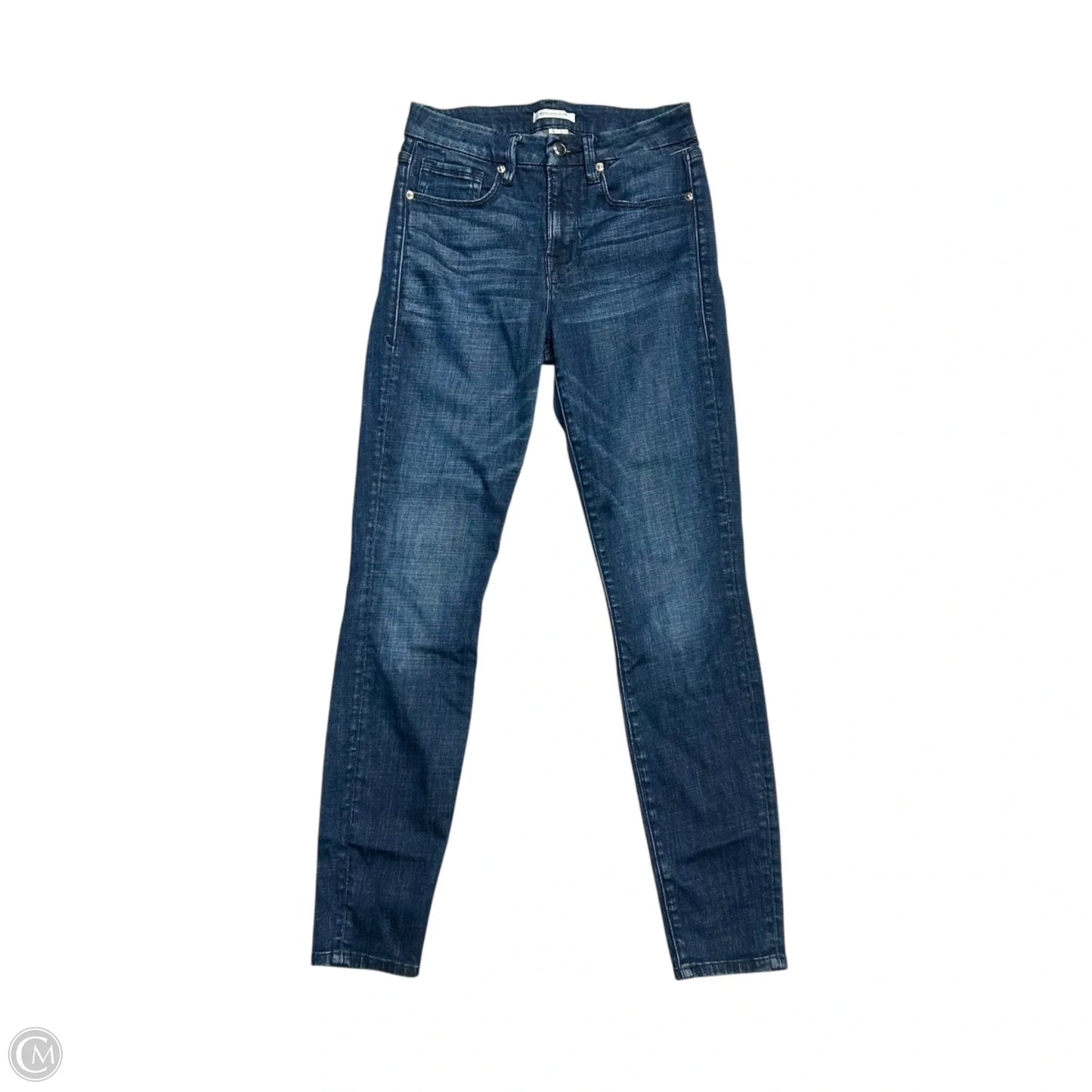 Jeans Skinny By Good American In Blue Denim, Size: 4