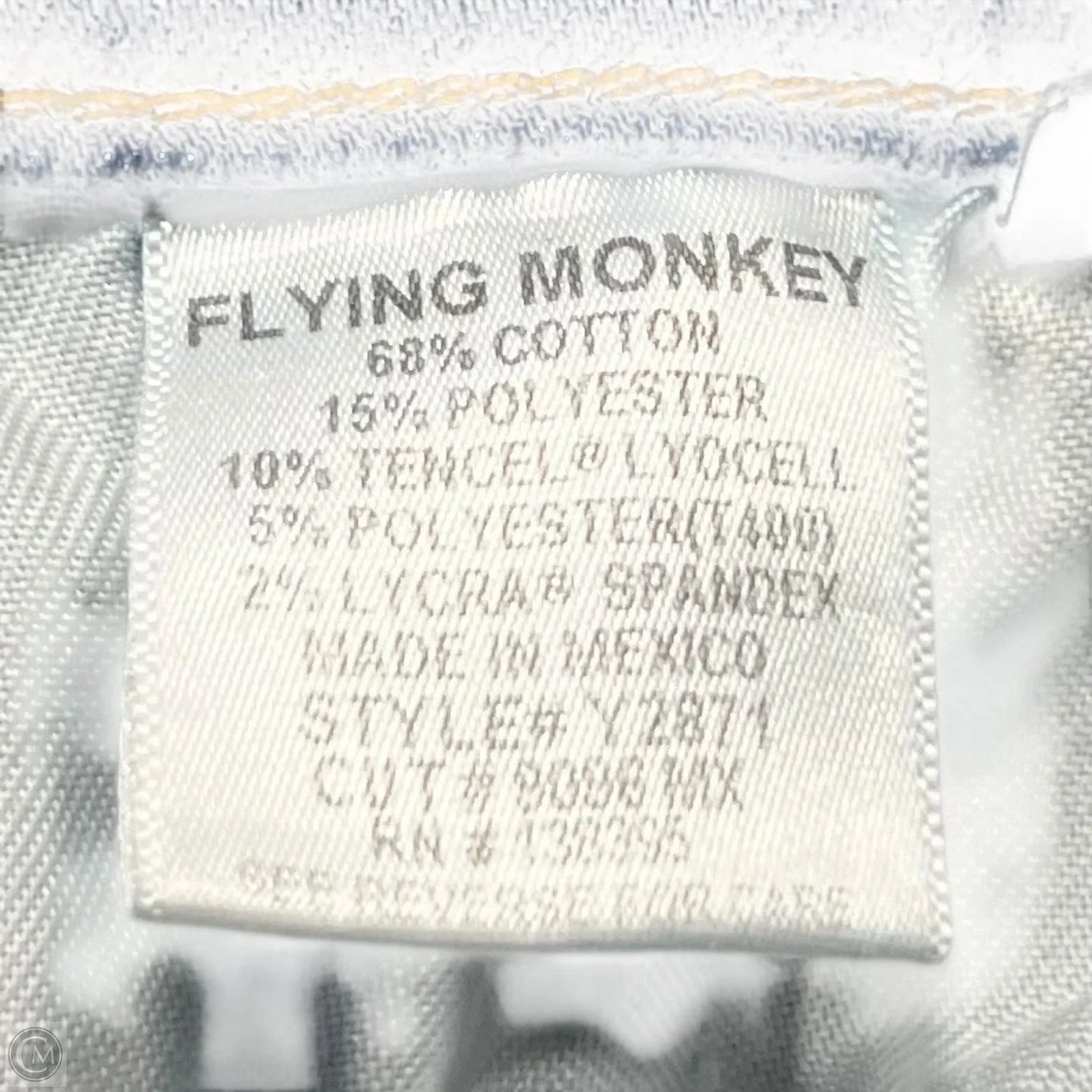 Jeans Skinny By Flying Monkey In Blue Denim, Size: 8